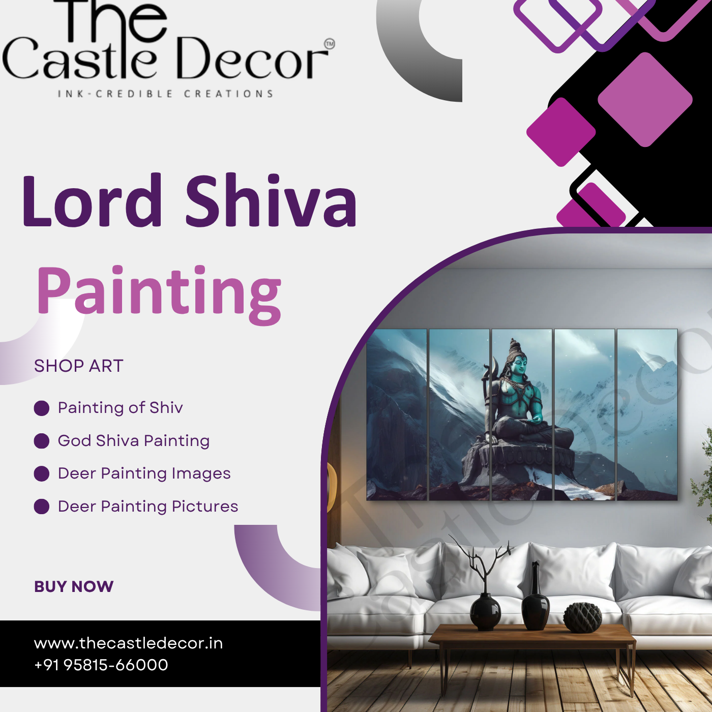 Top 10 Shiva God Paintings to Elevate Your Living Room Wall Decor
