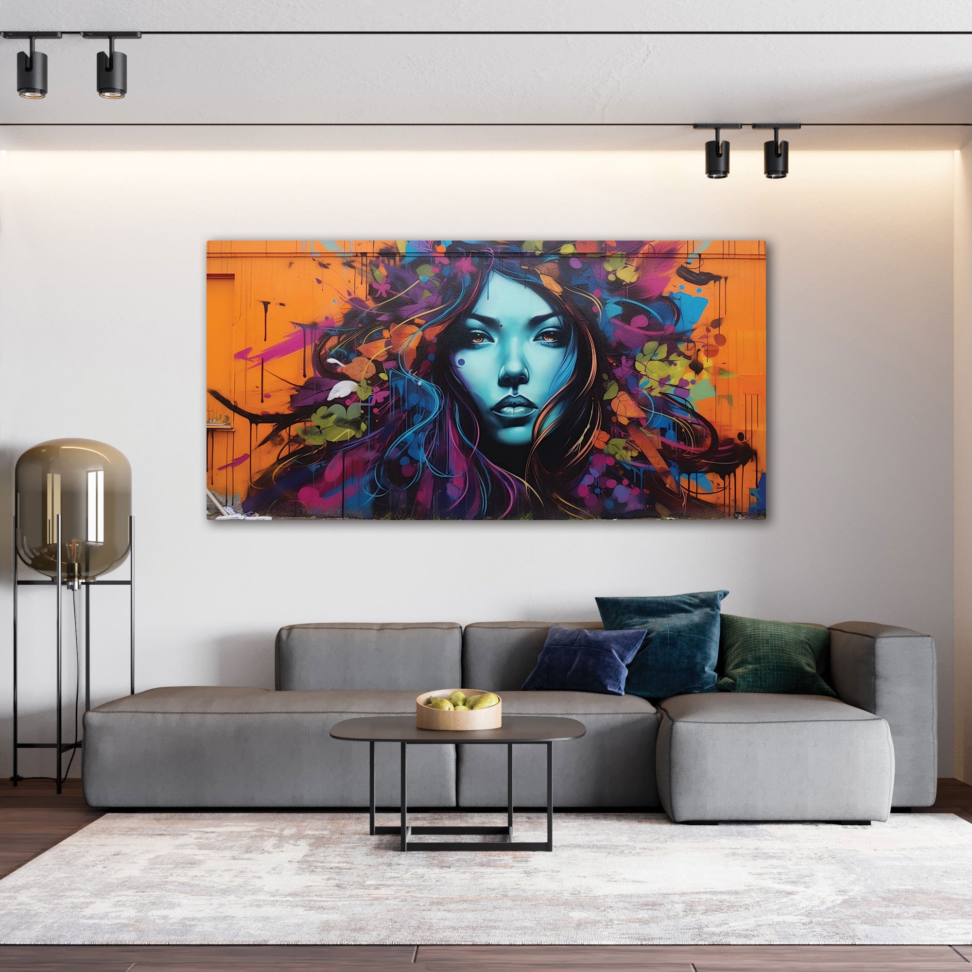 Modern WomenAbstract Canvas painting with frame Big Size Wall Art for living room,Bedroom,Drawing room,Hotels