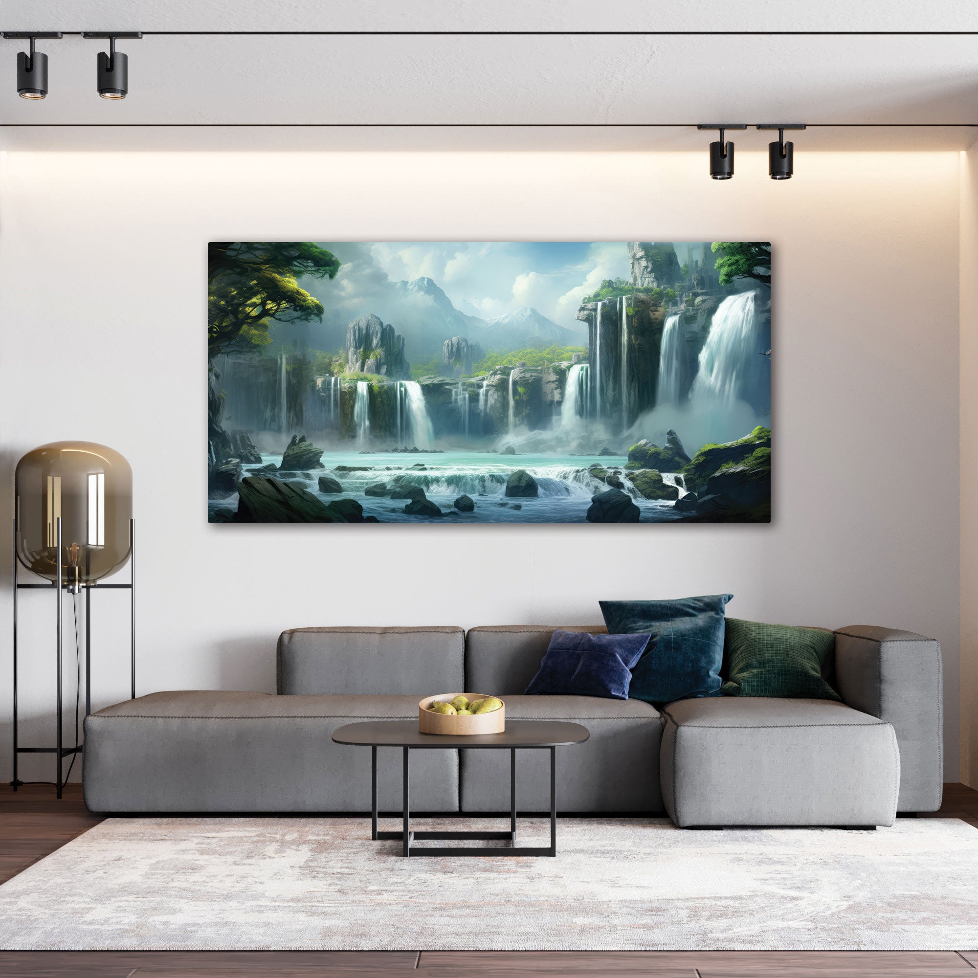 NatureAbstract Canvas painting with frame Big Size Wall Art for living room,Bedroom,Drawing room,Hotels