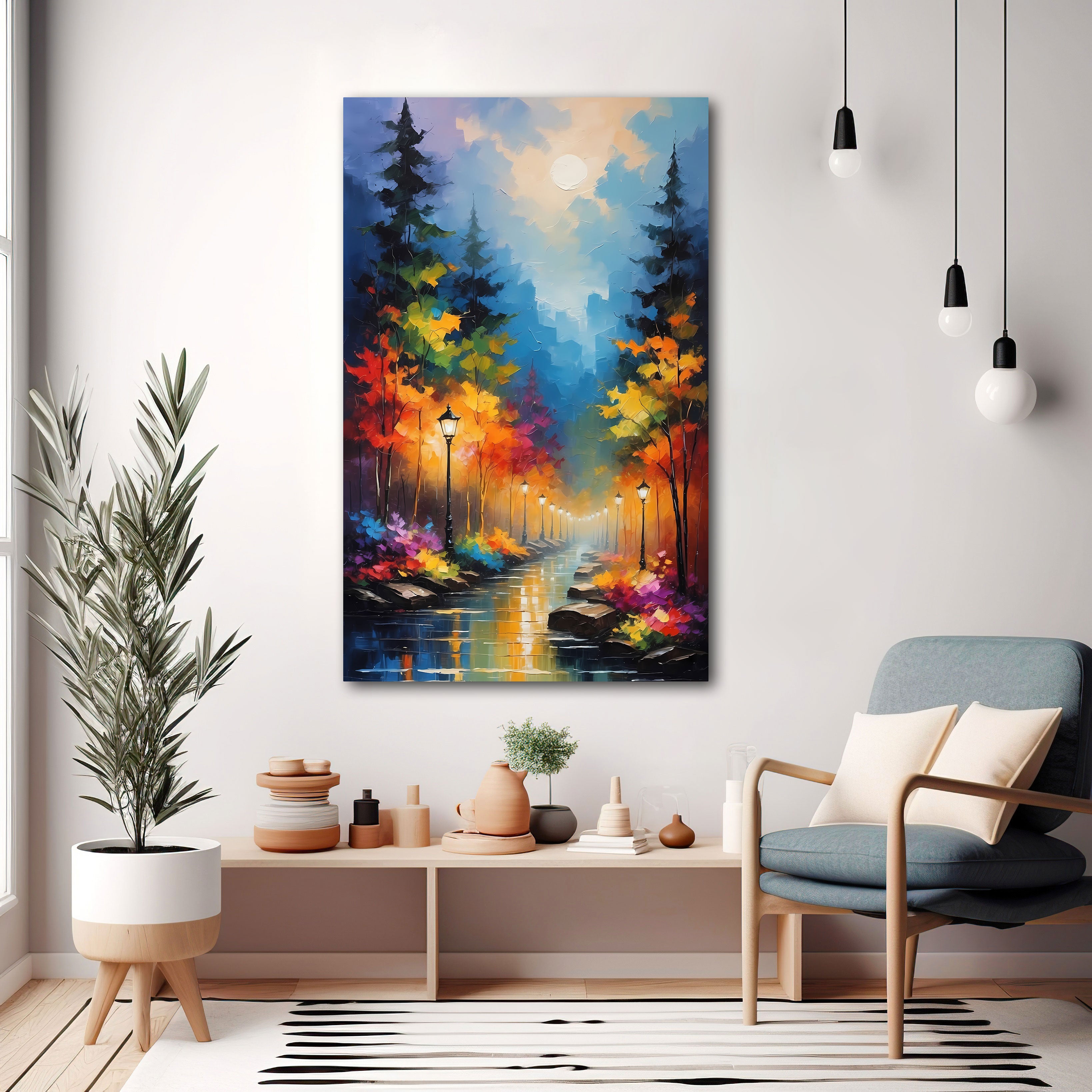 The Castle city Vastu Endless PathAbstract Canvas painting with frame Big Size Wall Art for living room,Bedroom,Drawing room,Hotels