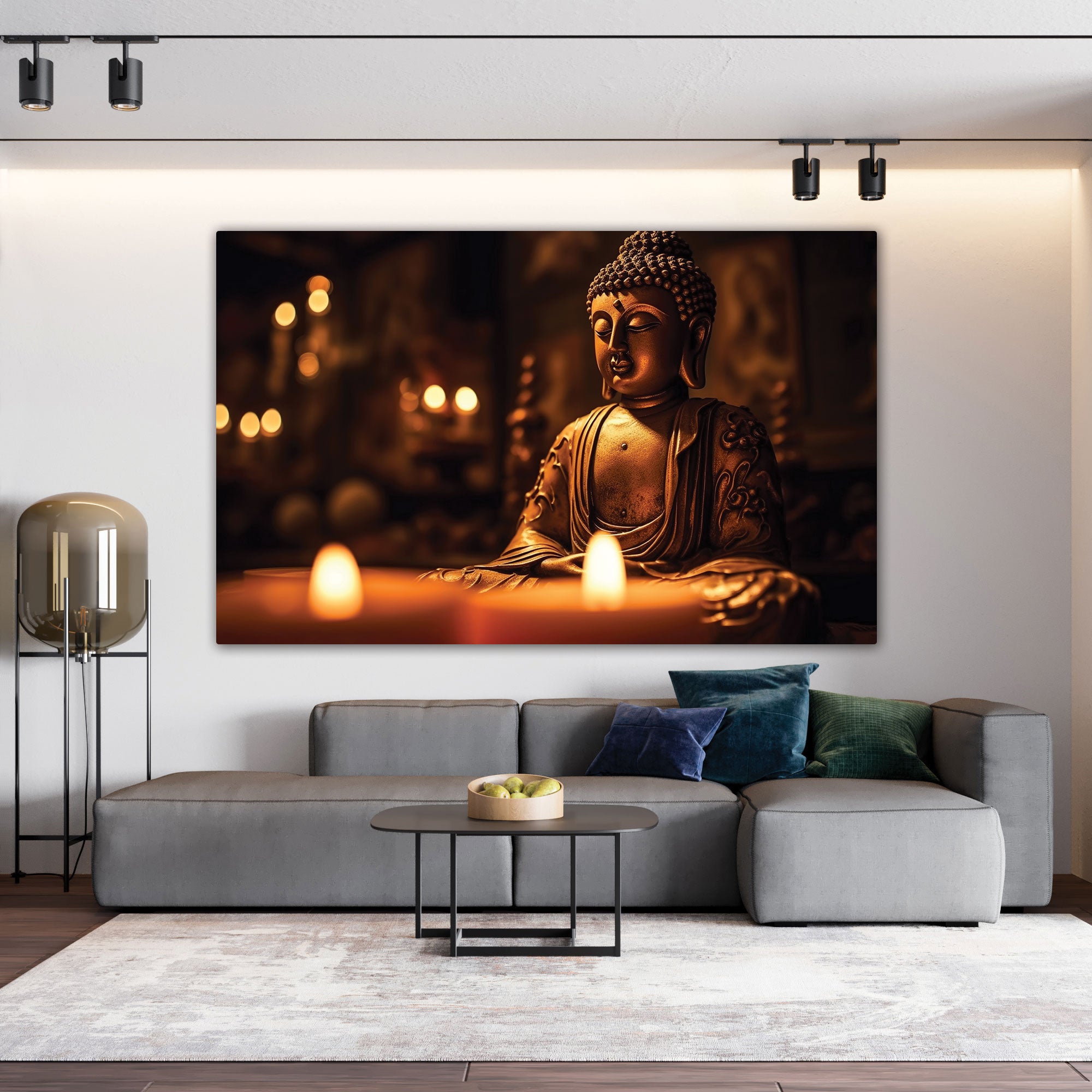 Budha art Canvas painting with frame Big Size Wall Art for living room,Bedroom,Drawing room,Hotels