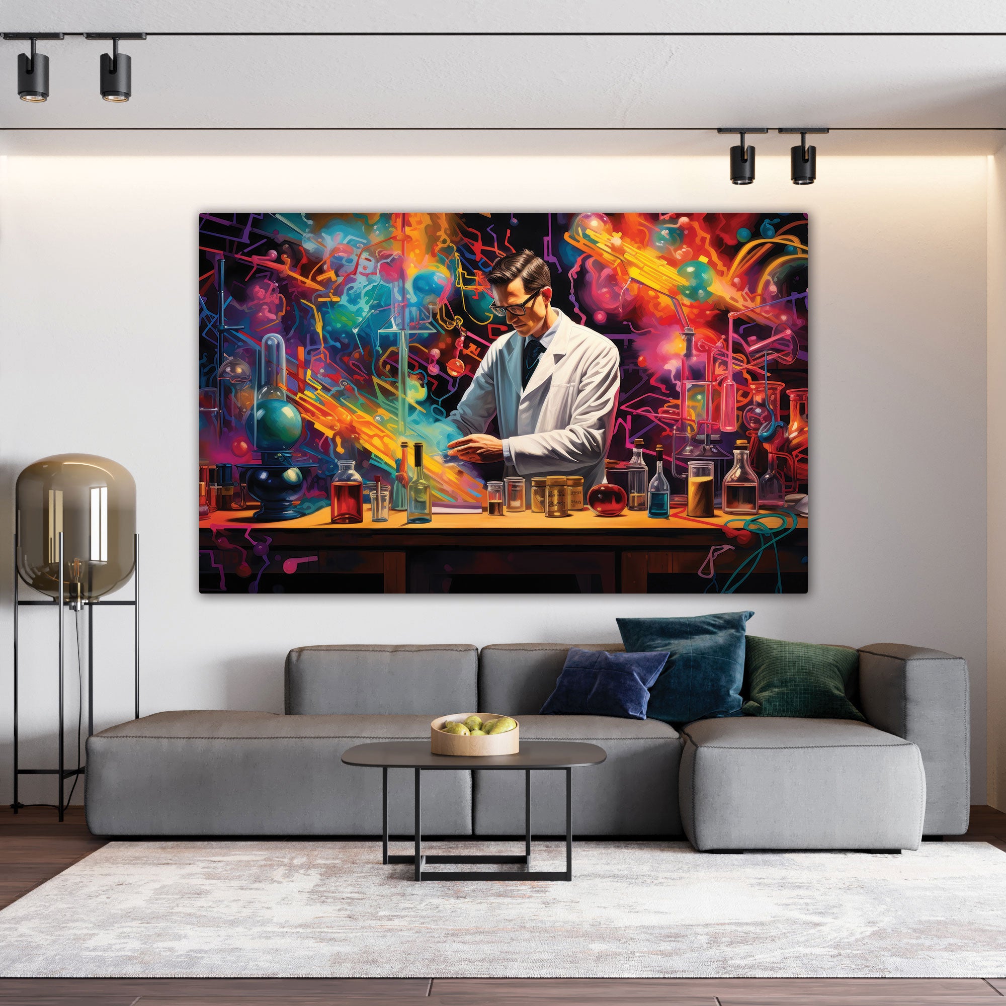 Doctor lab Canvas painting Big Size Wall Art for living room,Bedroom,Drawing room,Hotels