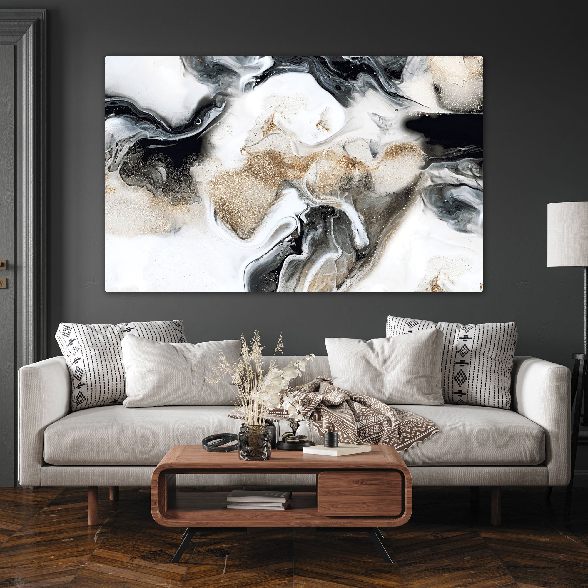 Marble art Canvas painting with frame Big Size Wall Art for living room,Bedroom,Drawing room,Hotels