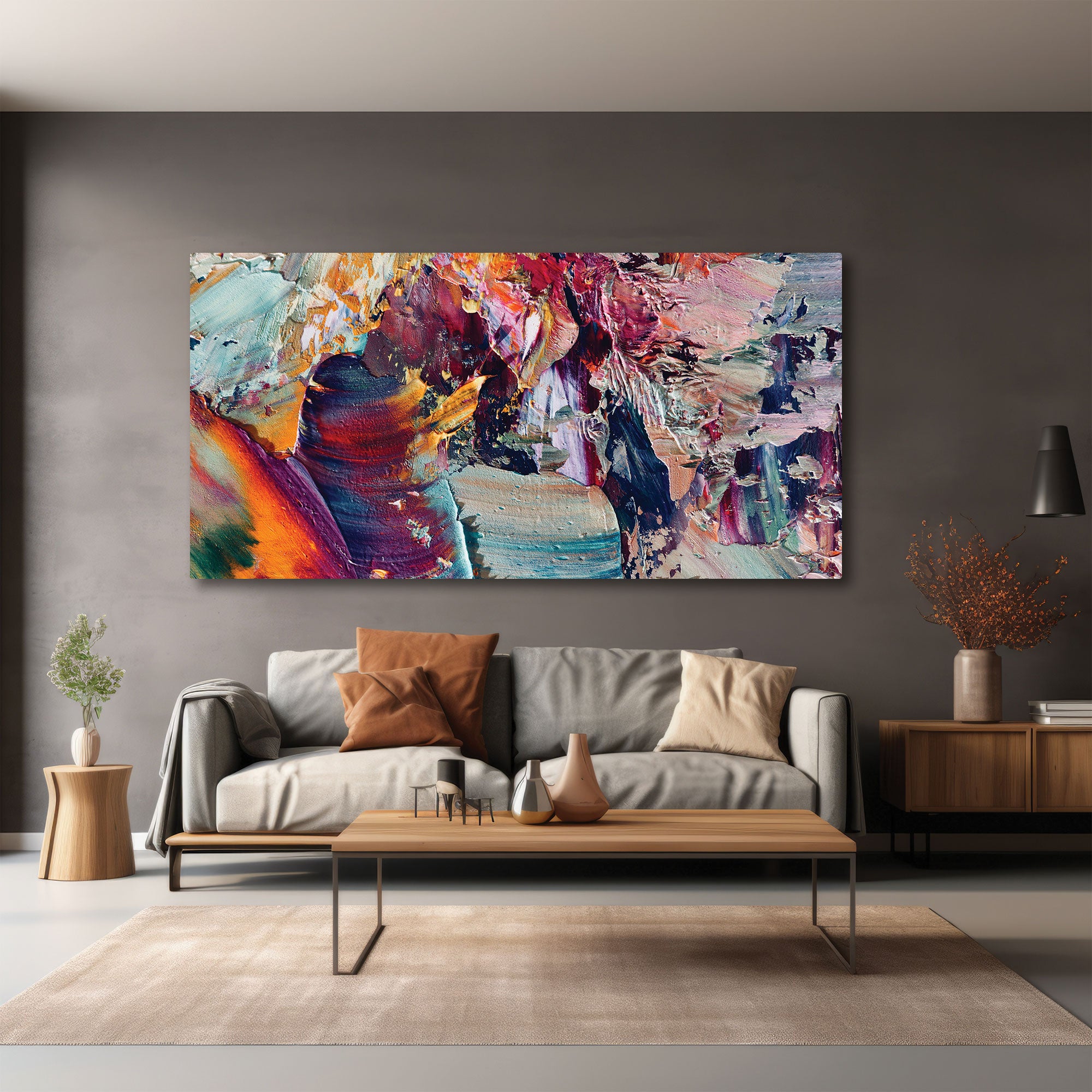 Abstract Canvas painting with frame Big Size Wall Art for living room,Bedroom,Drawing room,Hotels