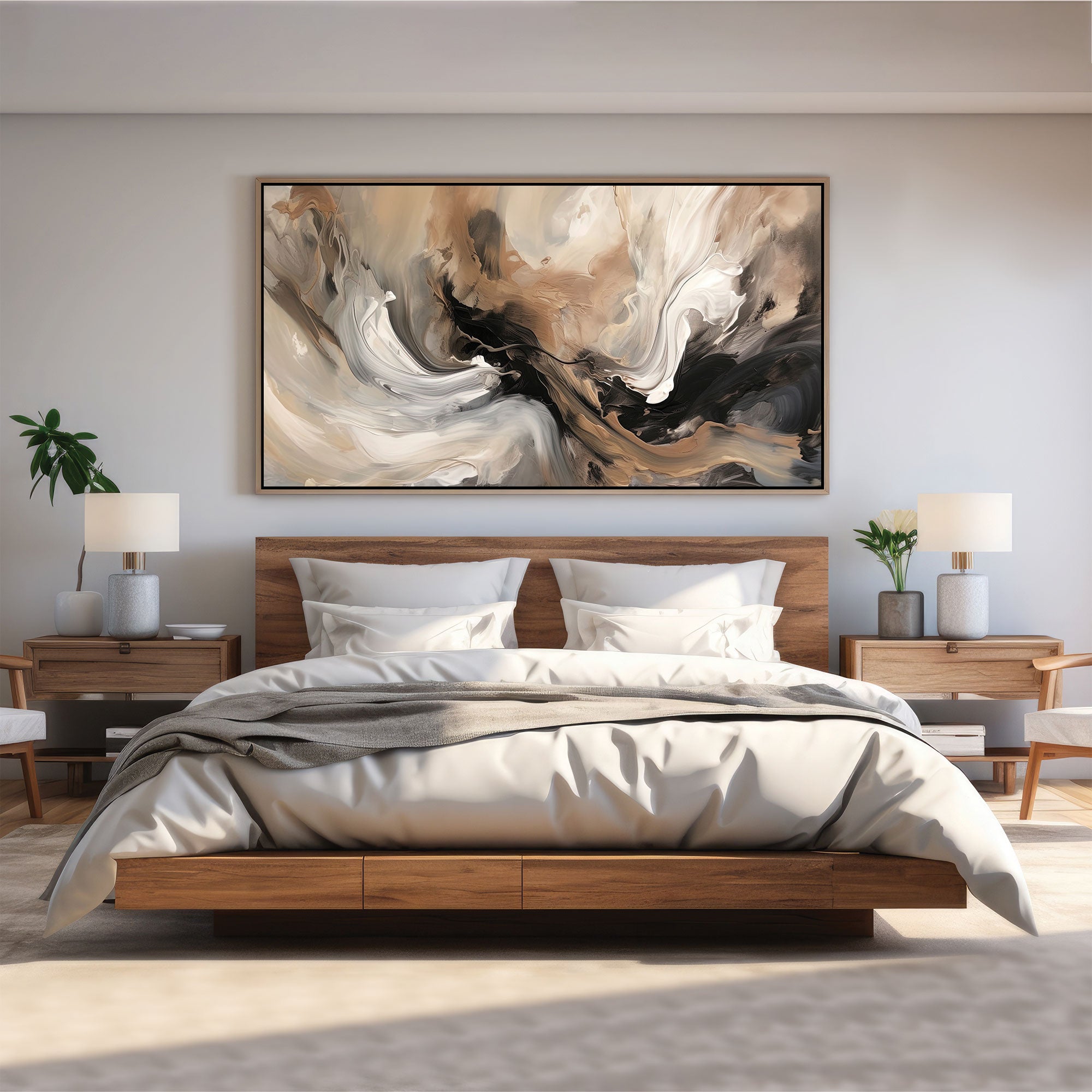Abstract Canvas painting with frame Big Size Wall Art for living room,Bedroom,Drawing room,Hotels