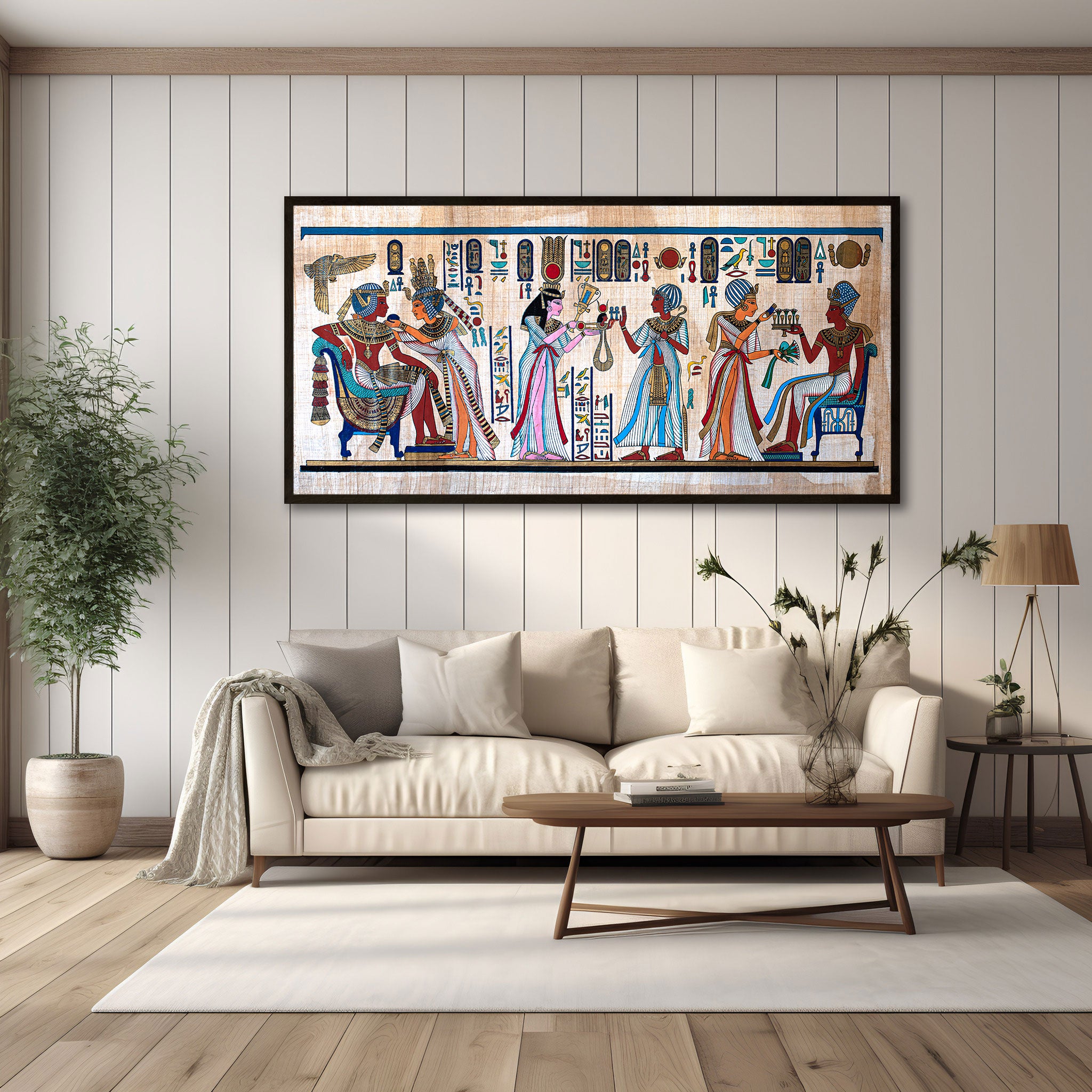 Ancient egyptian Canvas painting with frame Big Size Wall Art for living room,Bedroom,Drawing room,Hotels