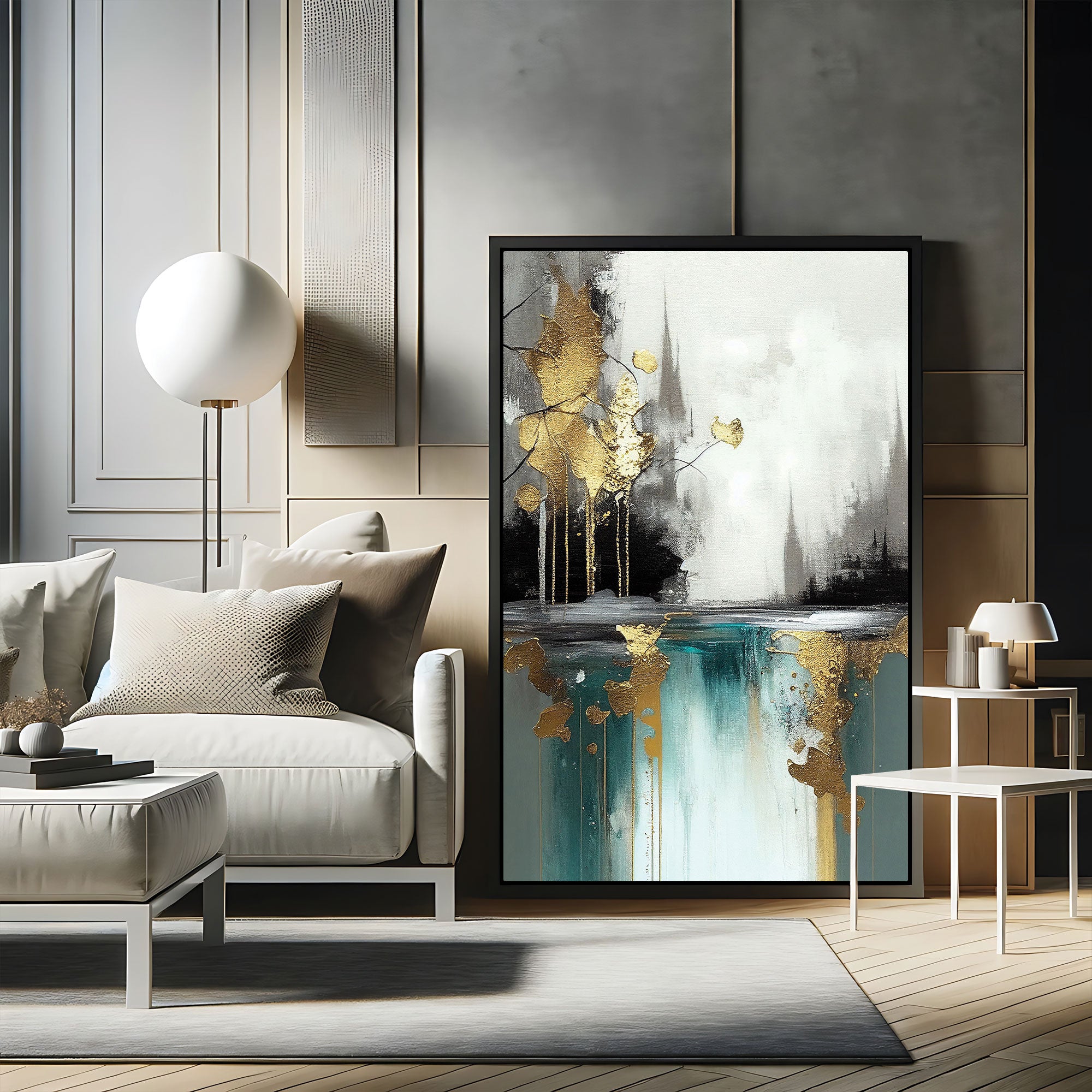 Abstract Canvas painting with frame Big Size Wall Art for living room,Bedroom,Drawing room,Hotels