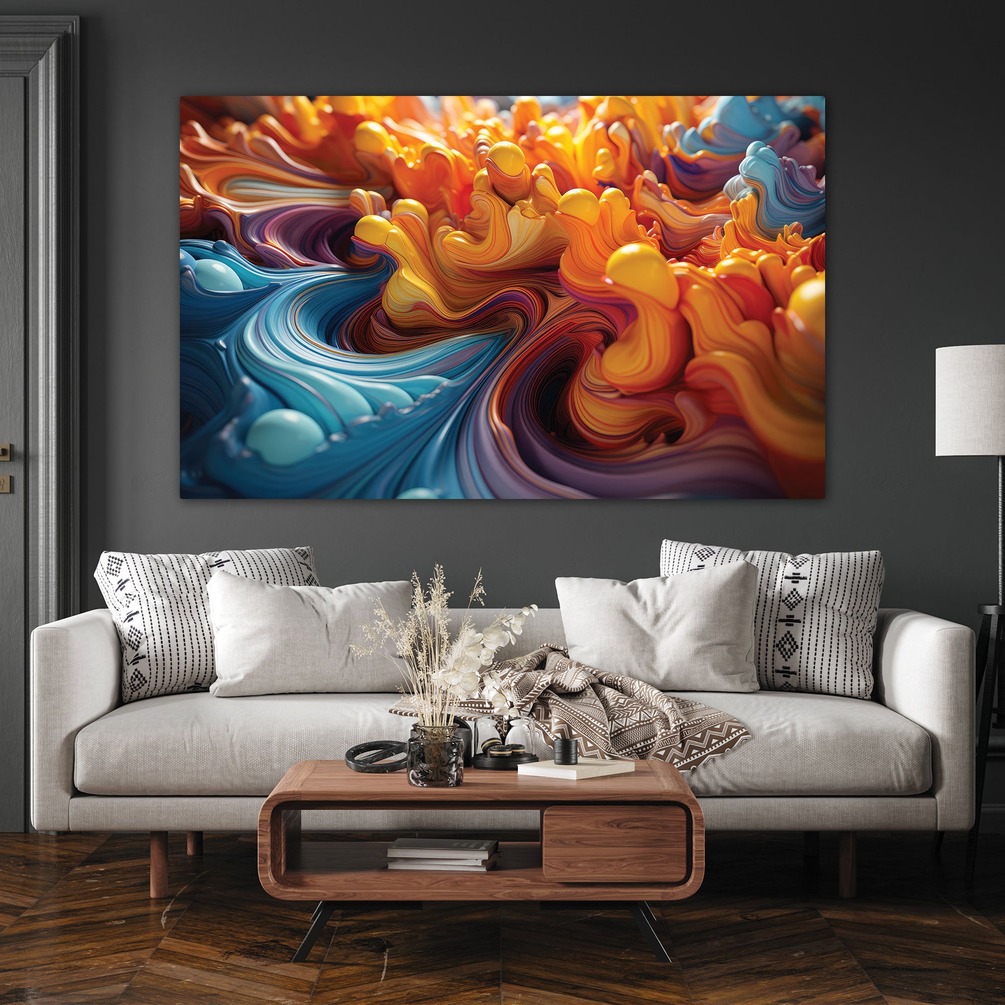 Abstract art Canvas painting Big Size Wall Art for living room,Bedroom,Drawing room,Hotels