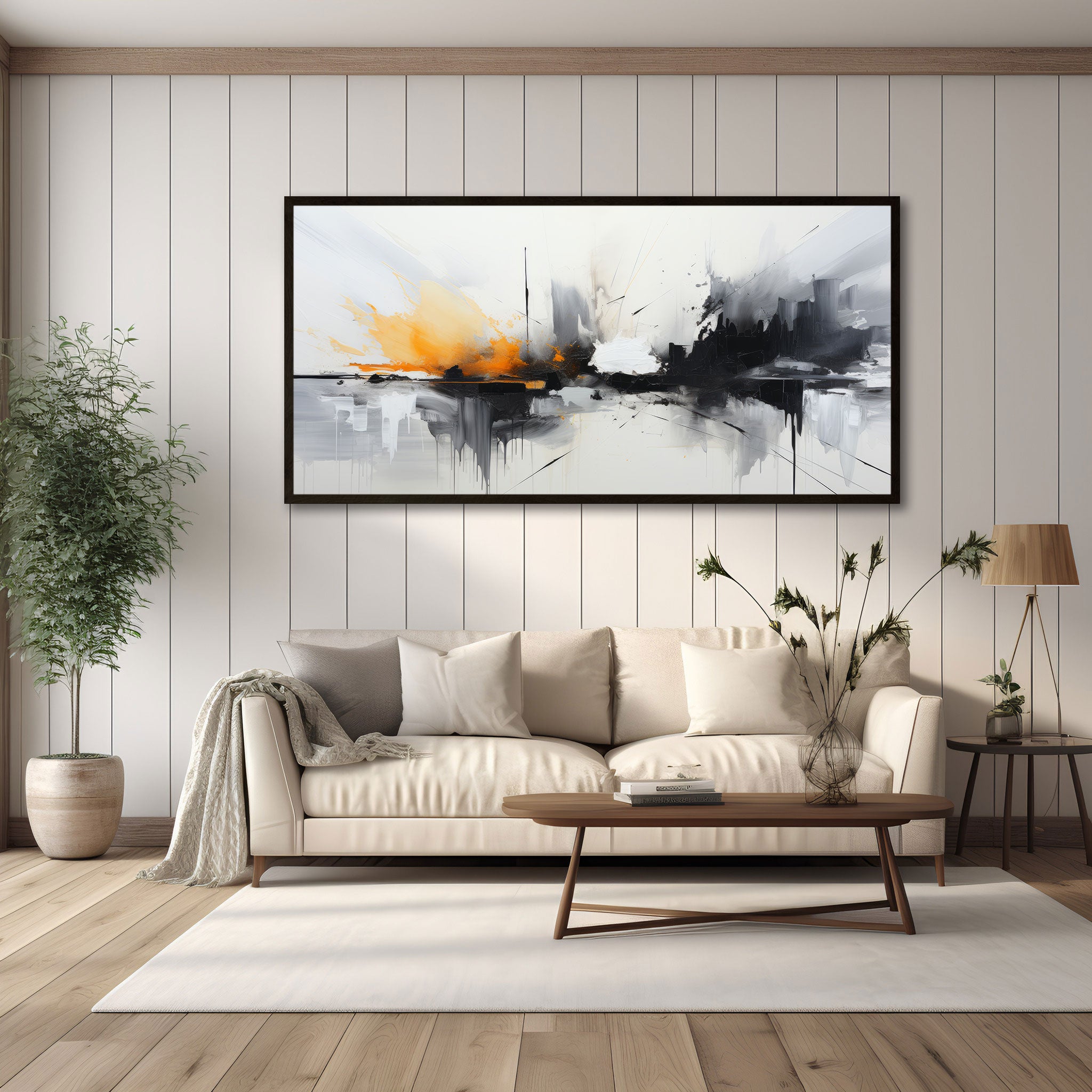 Abstract colour Canvas painting with frame Big Size Wall Art for living room,Bedroom,Drawing room,Hotels