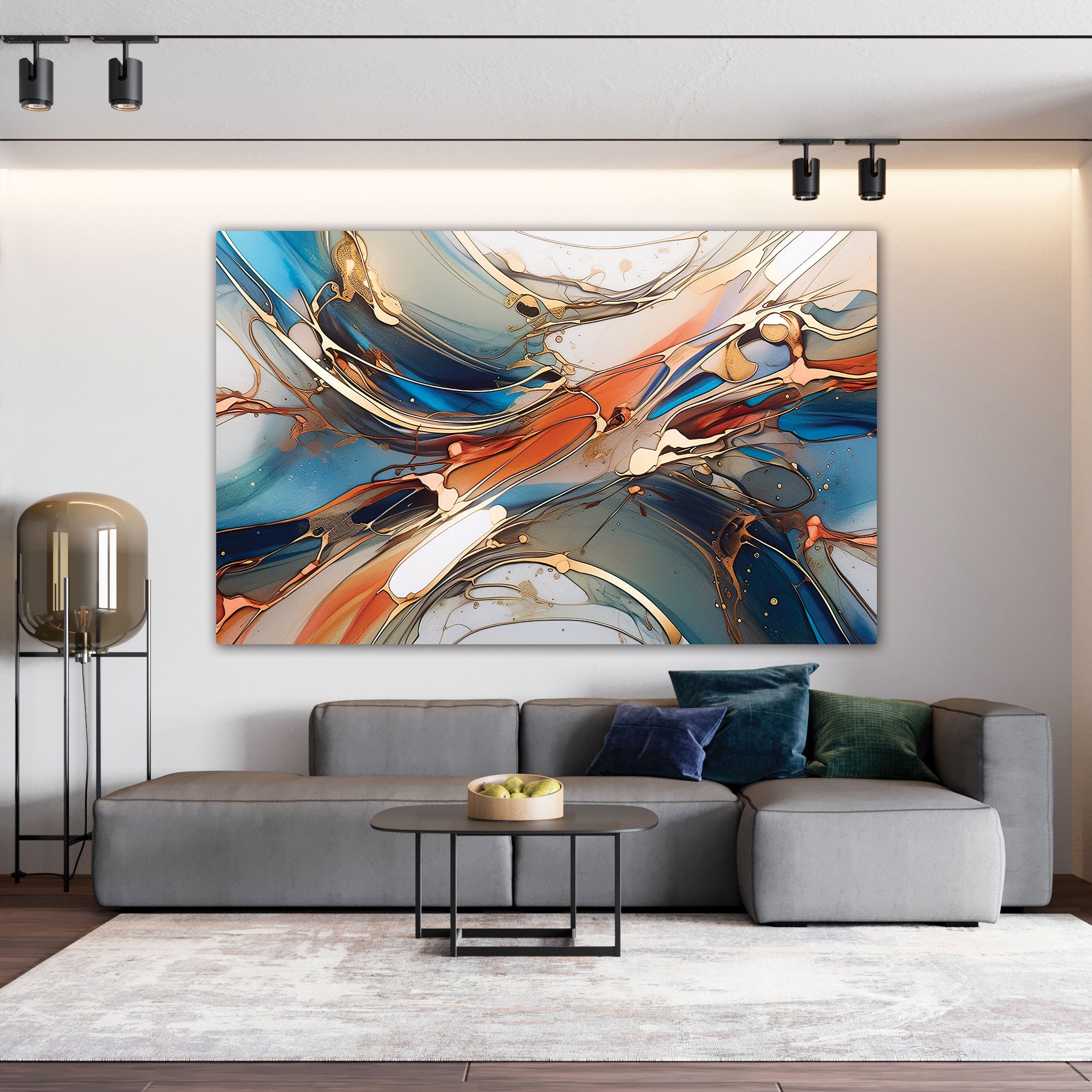 StylishAbstract Canvas painting with frame Big Size Wall Art for living room,Bedroom,Drawing room,Hotels