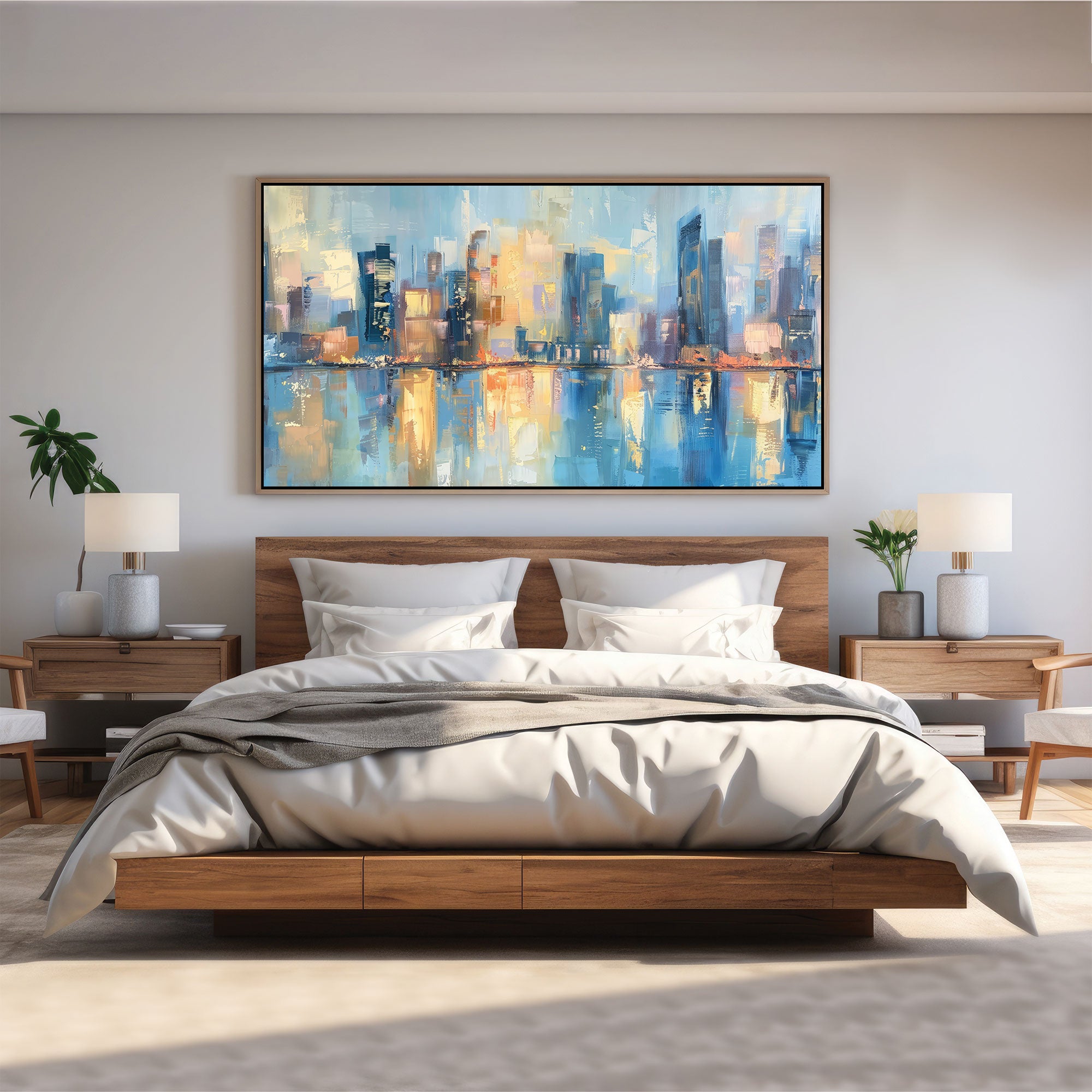 Abstract Canvas painting with frame Big Size Wall Art for living room,Bedroom,Drawing room,Hotels