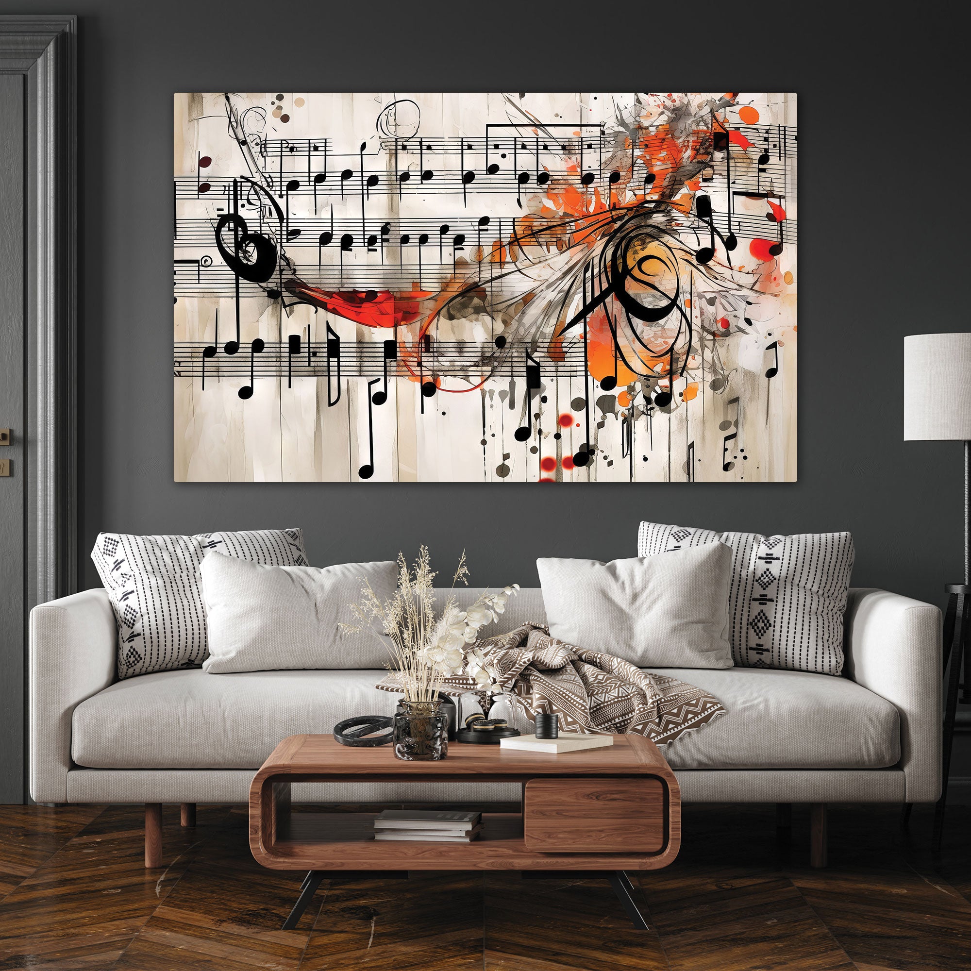 Music art Canvas painting with frame Big Size Wall Art for living room,Bedroom,Drawing room,Hotels