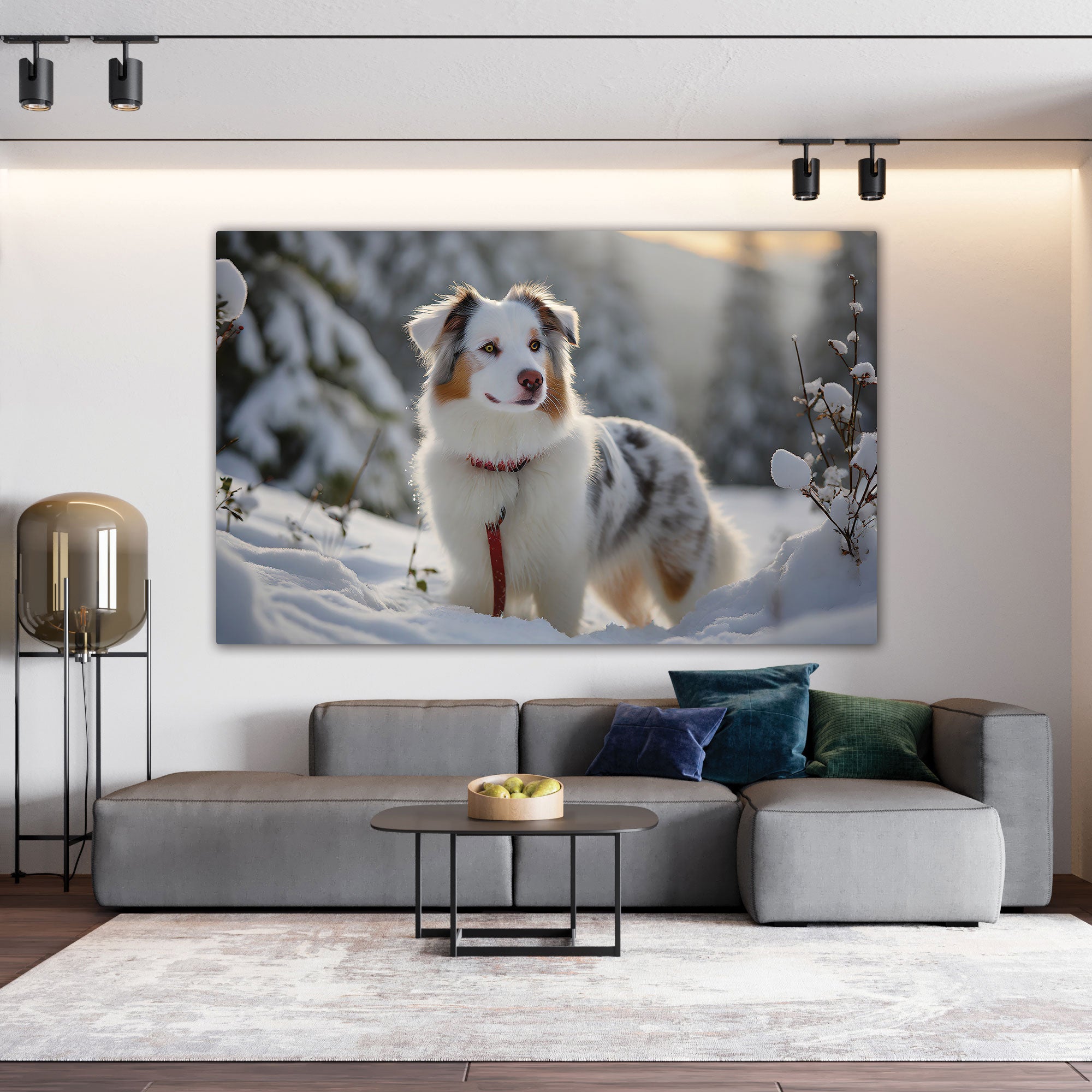 Dog Canvas painting with frame Big Size Wall Art for living room,Bedroom,Drawing room,Hotels
