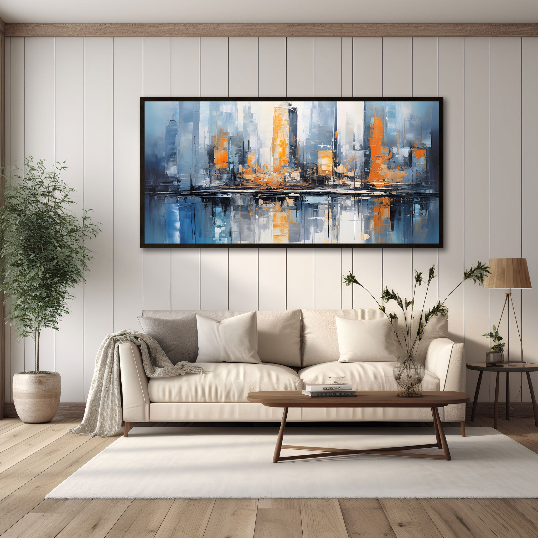 ModernAbstract Canvas painting with frame Big Size Wall Art for living room,Bedroom,Drawing room,Hotels