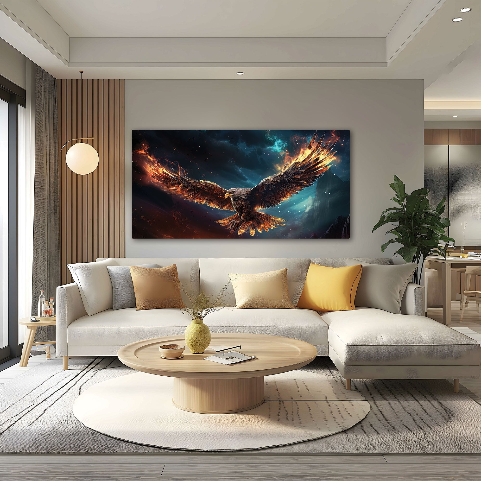 EagleAbstract Canvas painting with frame Big Size Wall Art for living room,Bedroom,Drawing room,Hotels