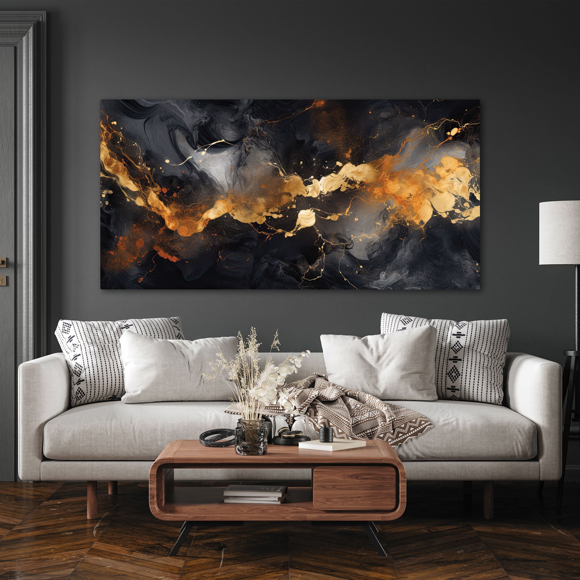 MarbleAbstract Canvas painting with frame Big Size Wall Art for living room,Bedroom,Drawing room,Hotels