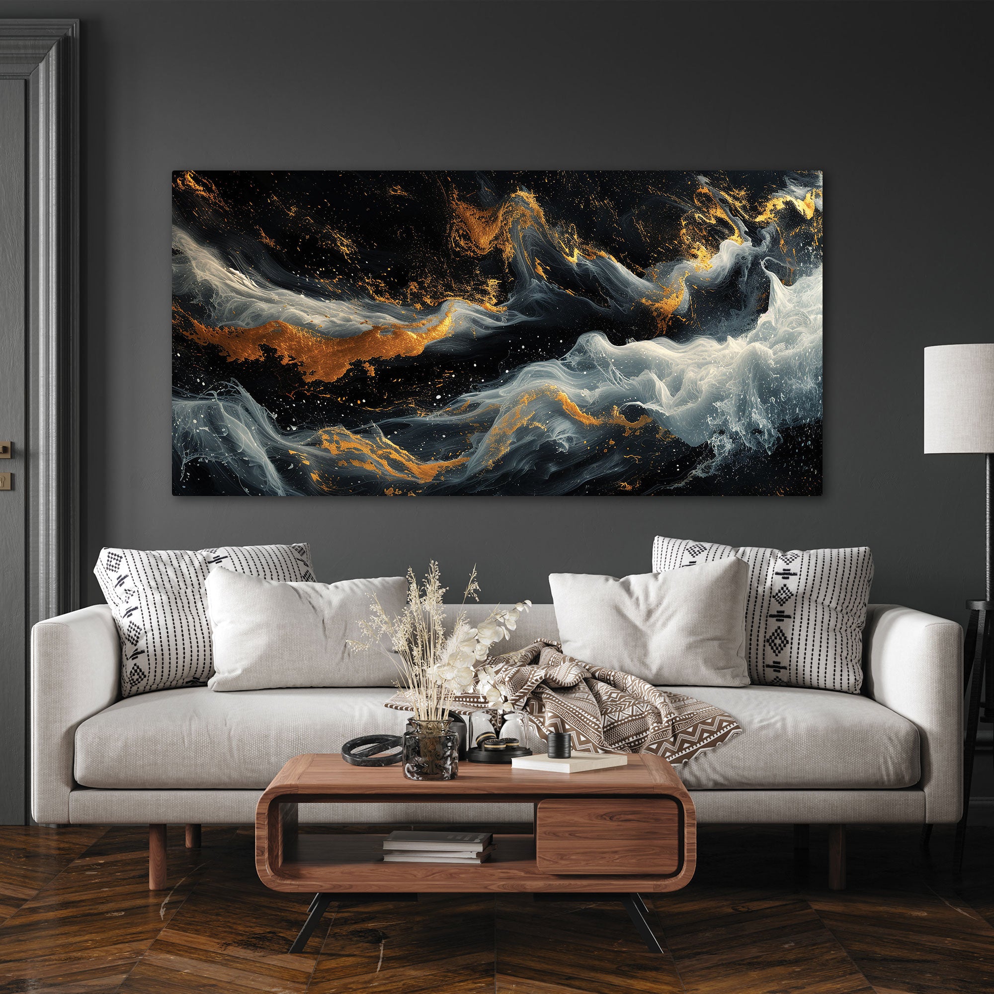 MarbleAbstract Canvas painting with frame Big Size Wall Art for living room,Bedroom,Drawing room,Hotels