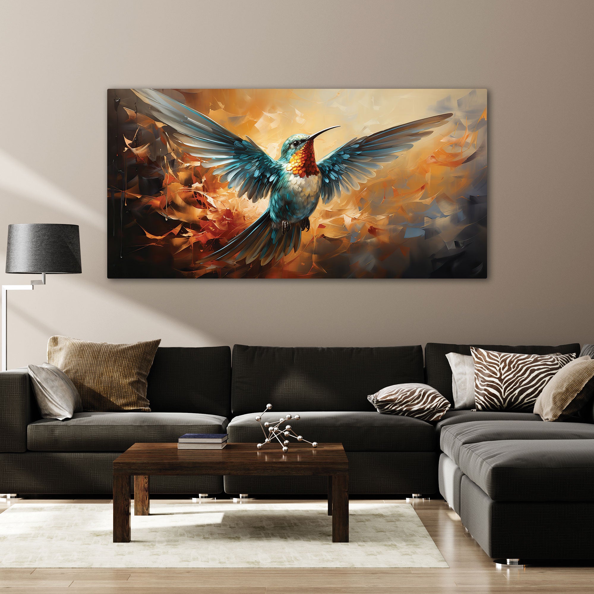 BirdAbstract Canvas painting with frame Big Size Wall Art for living room,Bedroom,Drawing room,Hotels