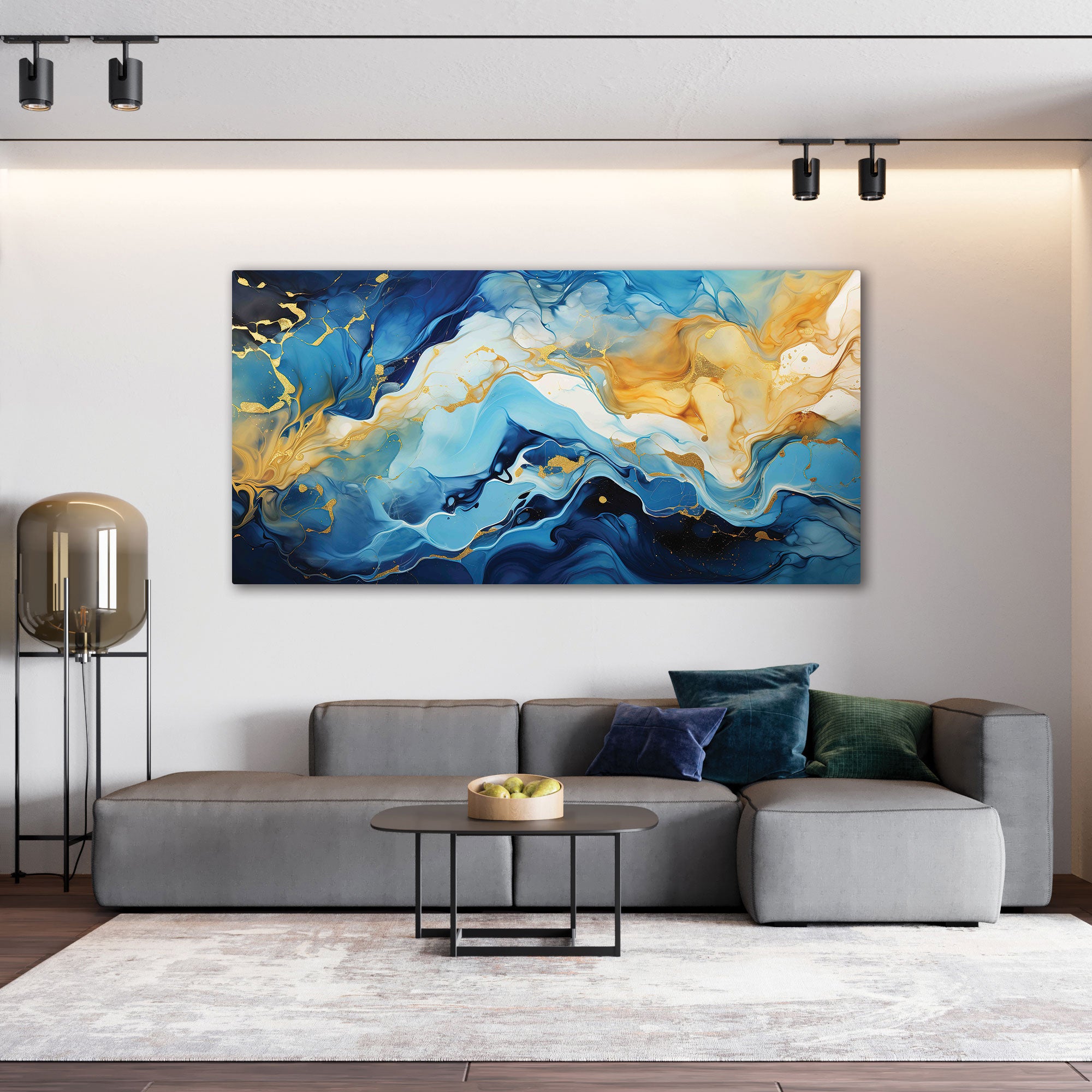MarbleAbstract Canvas painting with frame Big Size Wall Art for living room,Bedroom,Drawing room,Hotels