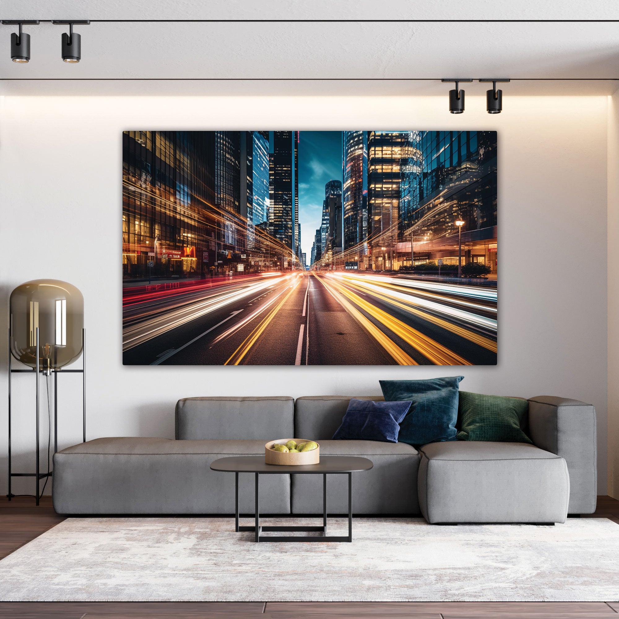 City life Canvas painting with frame Big Size Wall Art for living room,Bedroom,Drawing room,Hotels