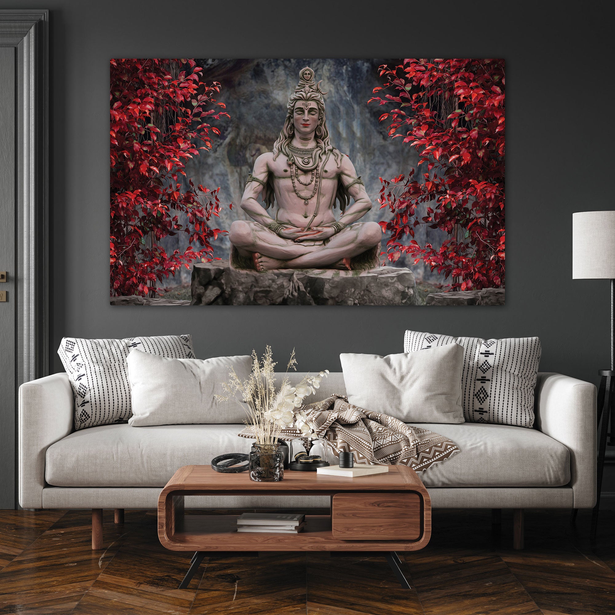 Vintage compass Canvas painting with frame Big Size Wall Art for living room,Bedroom,Drawing room,Hotels