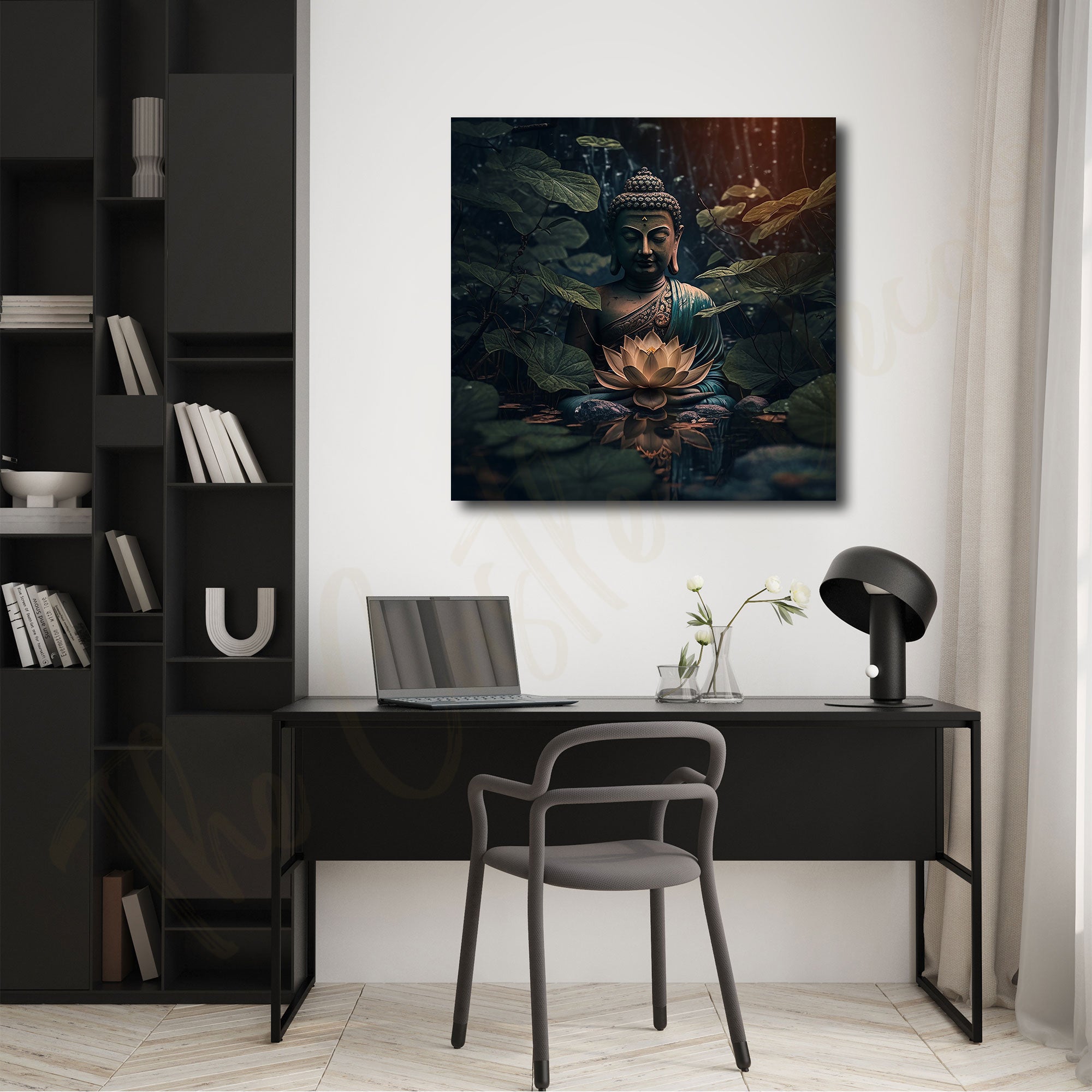 Budha painting with frame Big Size Wall Art for living room,Bedroom,Drawing room,Hotels