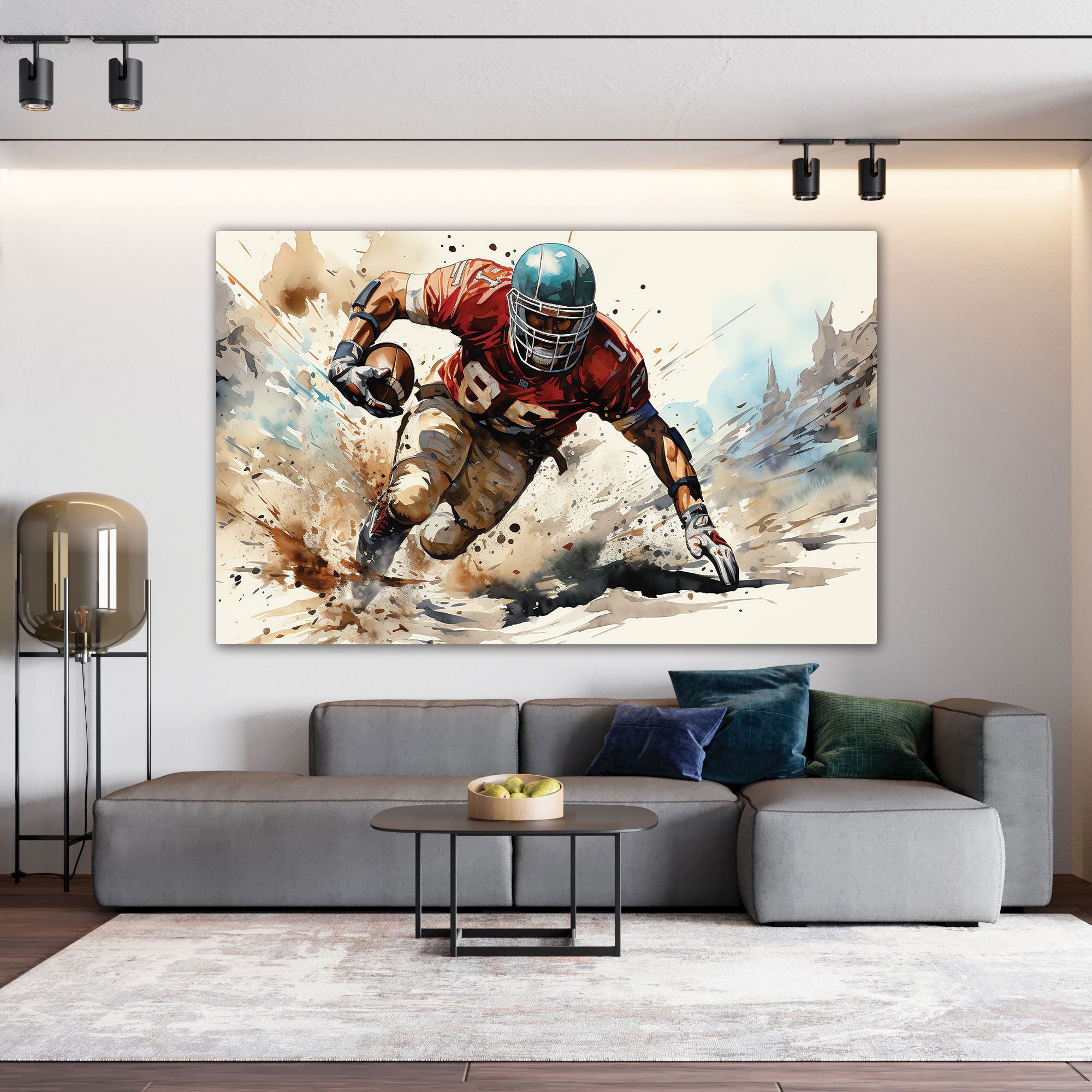 Rugby Canvas painting with frame Big Size Wall Art for living room,Bedroom,Drawing room,Hotels