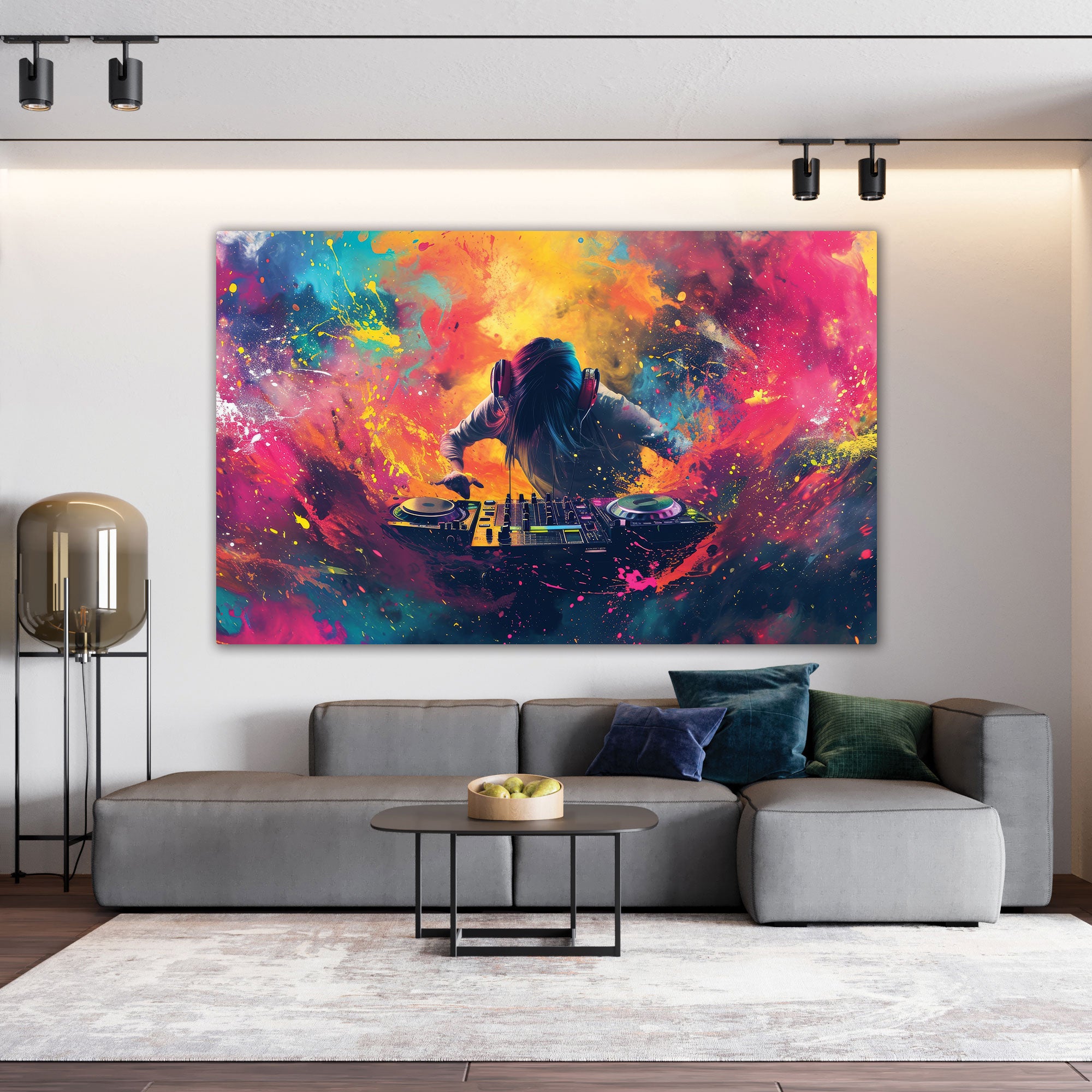 DiscoAbstract Canvas painting with frame Big Size Wall Art for living room,Bedroom,Drawing room,Hotels