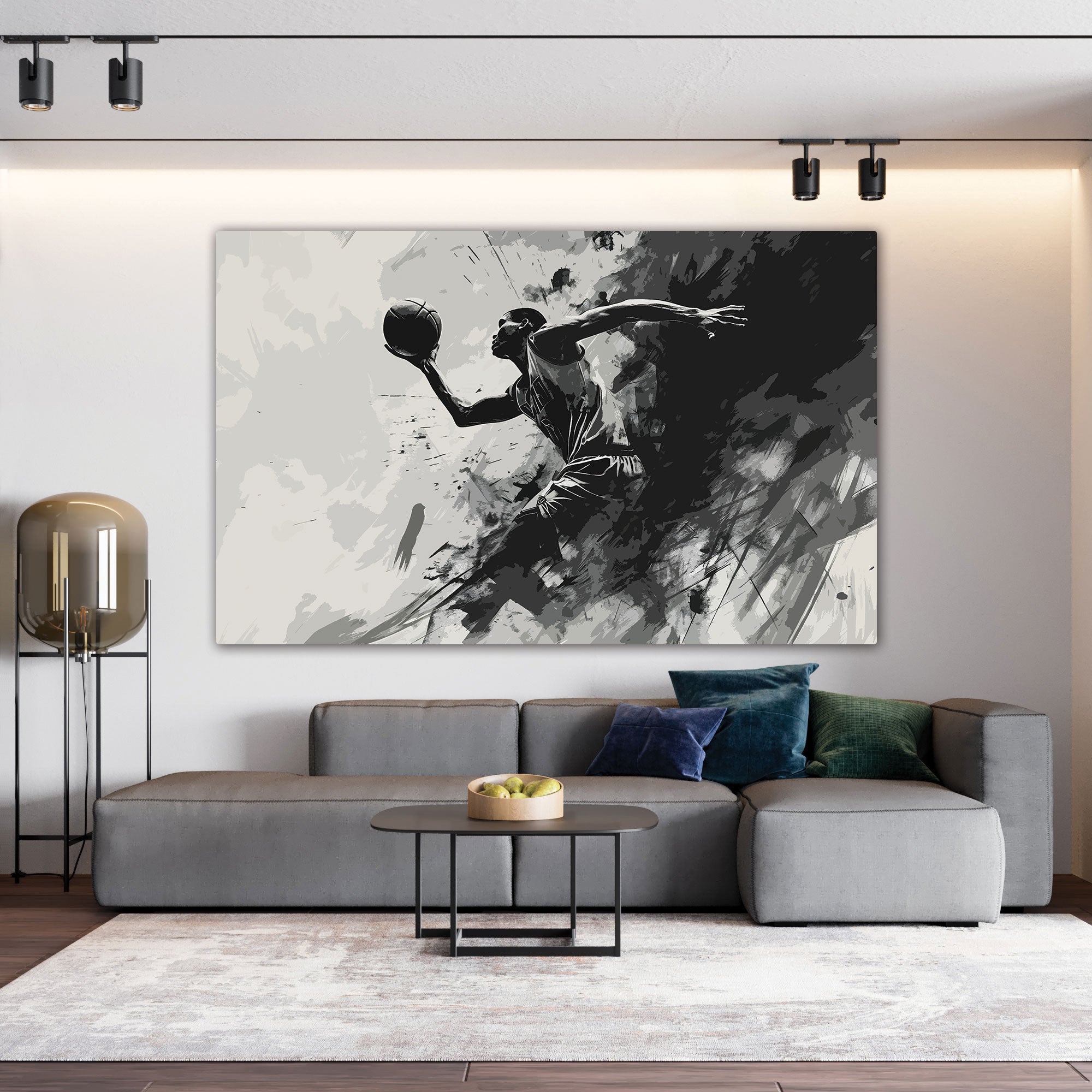 Basketball Canvas painting Big Size Wall Art for living room,Bedroom,Drawing room,Hotels