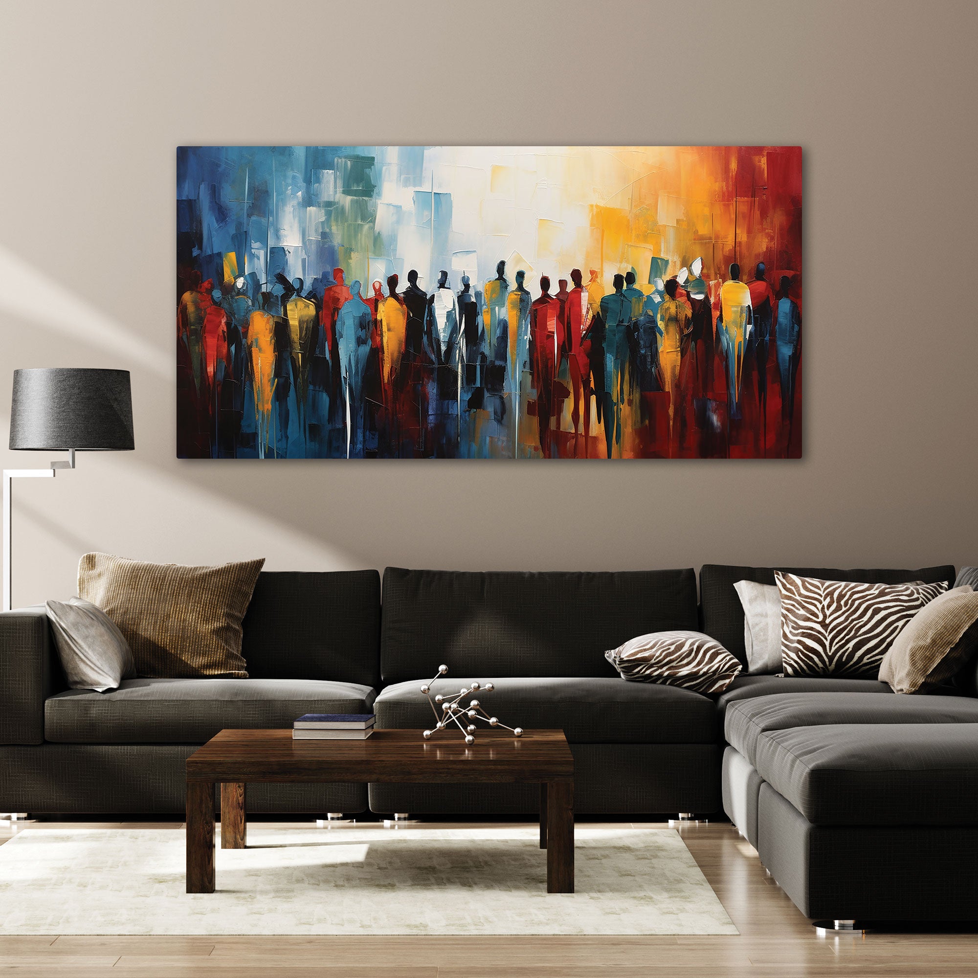 TexturedAbstract Canvas painting with frame Big Size Wall Art for living room,Bedroom,Drawing room,Hotels