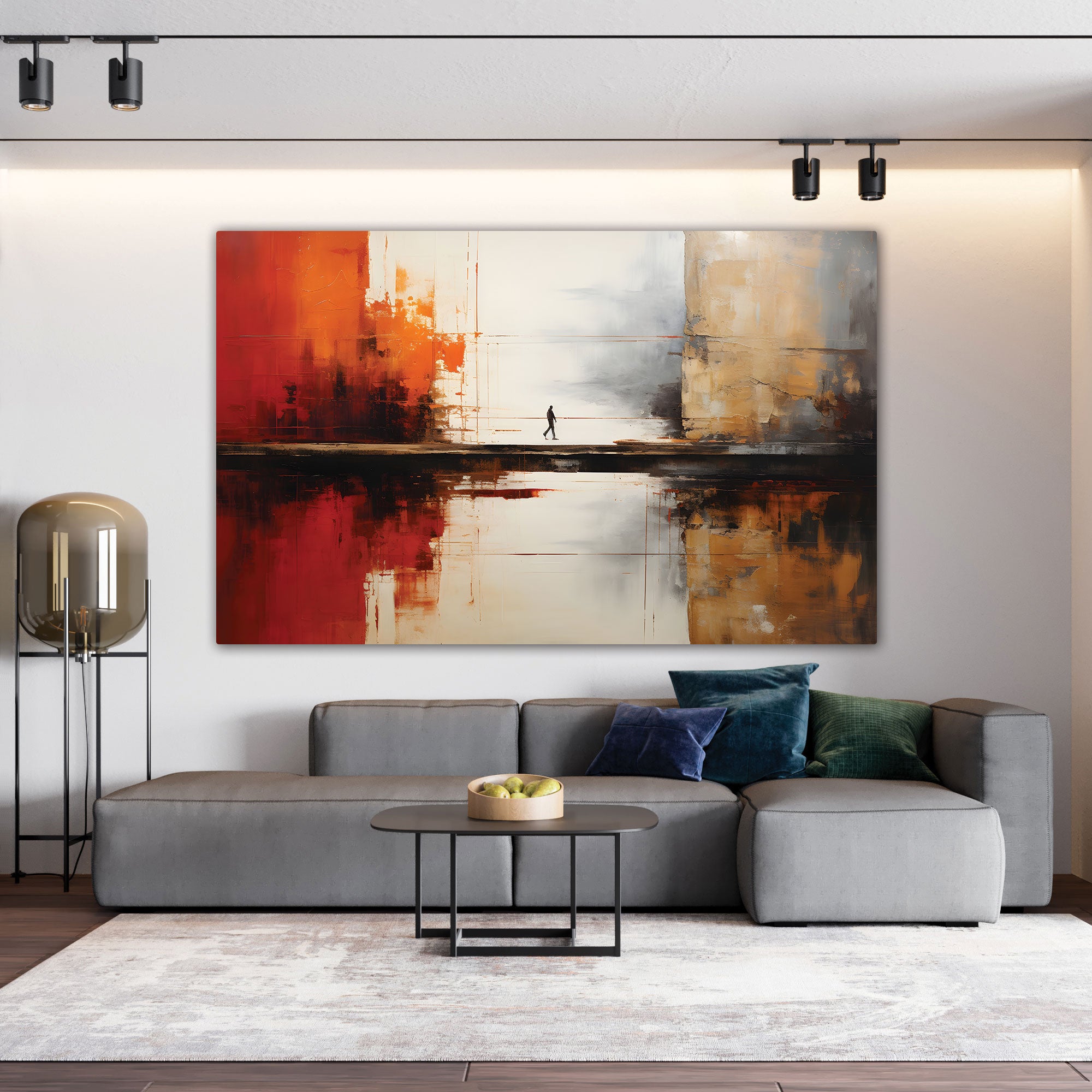 Abstract Canvas painting with frame Big Size Wall Art for living room,Bedroom,Drawing room,Hotels