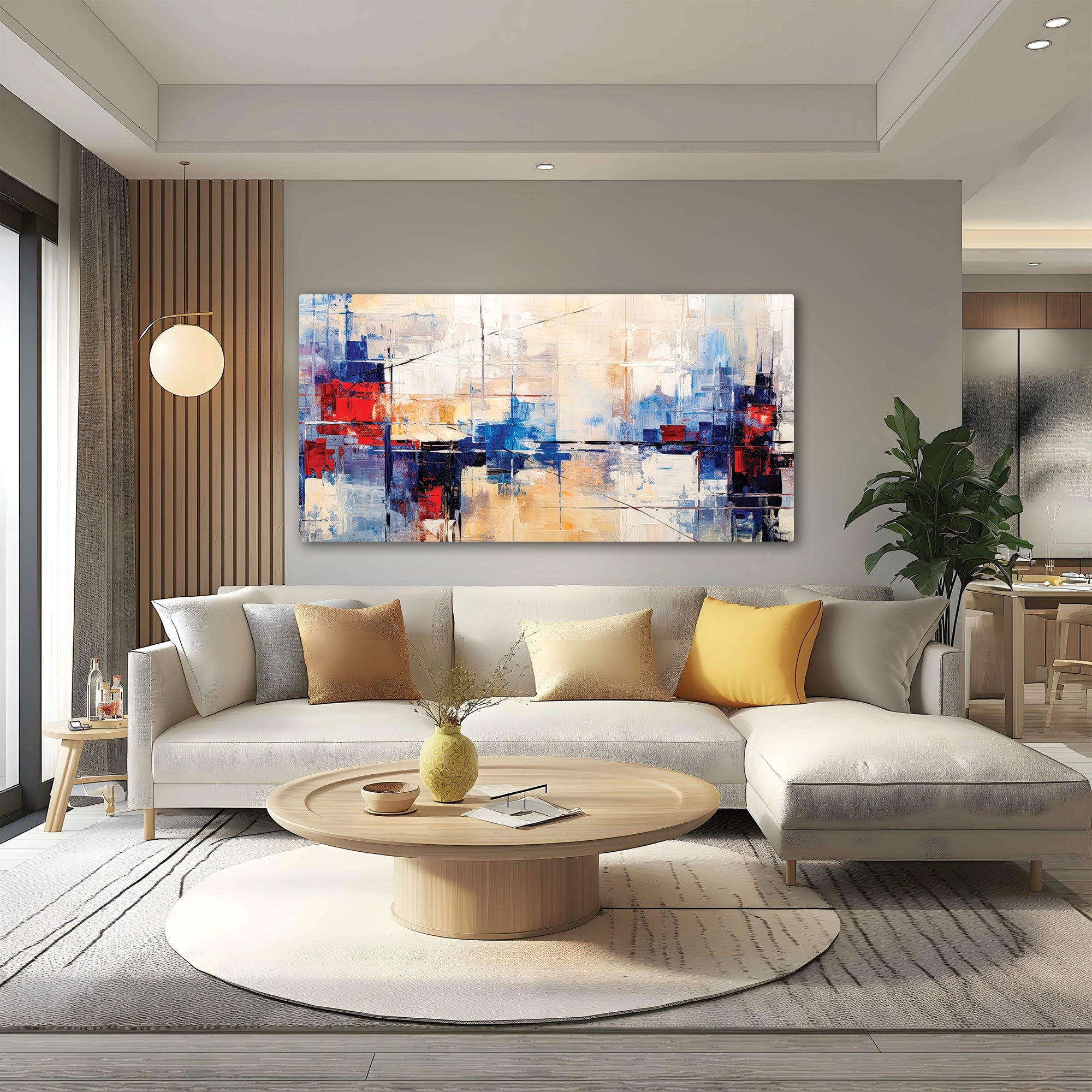 Abstract Canvas painting with frame Big Size Wall Art for living room,Bedroom,Drawing room,Hotels