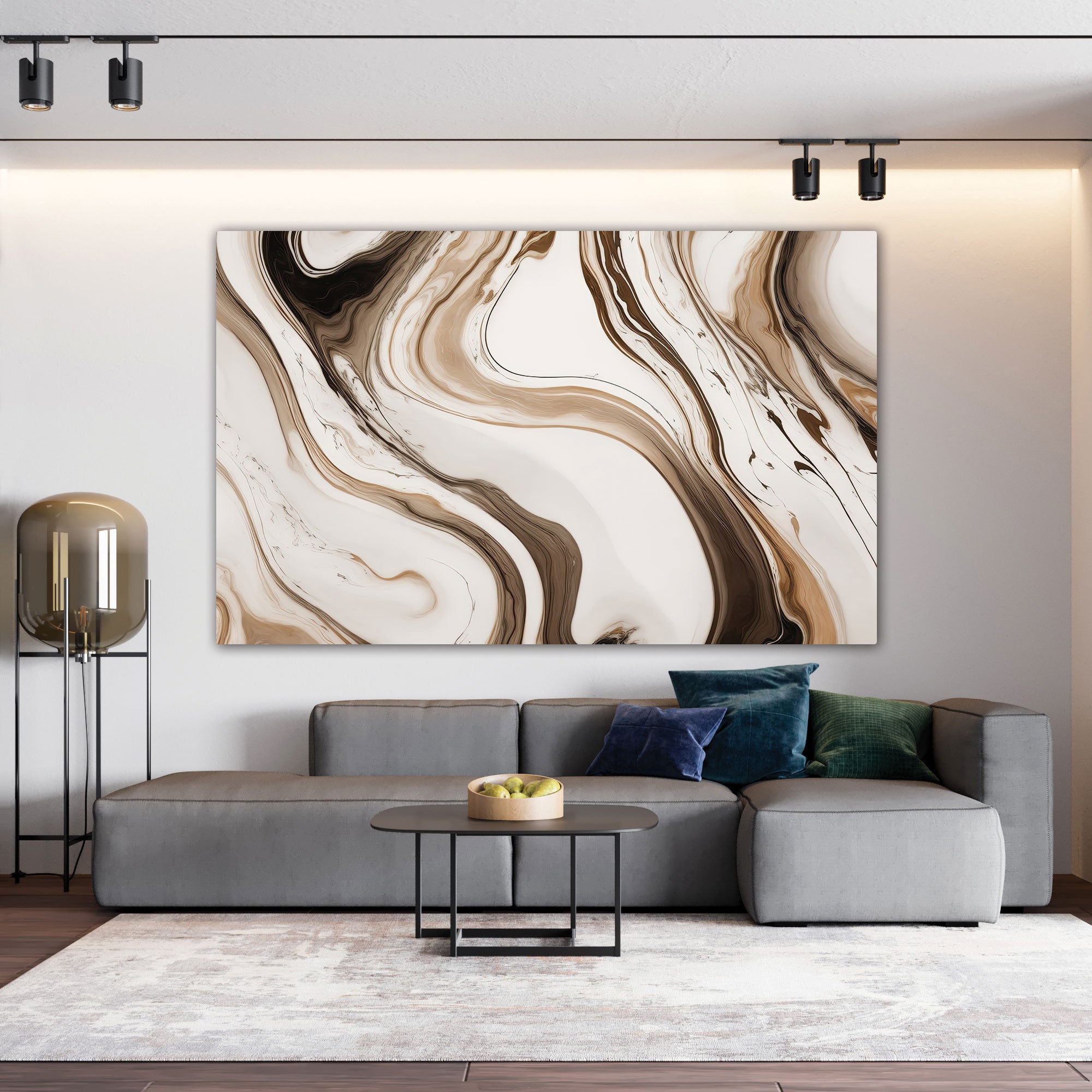 MarbleAbstract Canvas painting Big Size Wall Art for living room,Bedroom,Drawing room,Hotels
