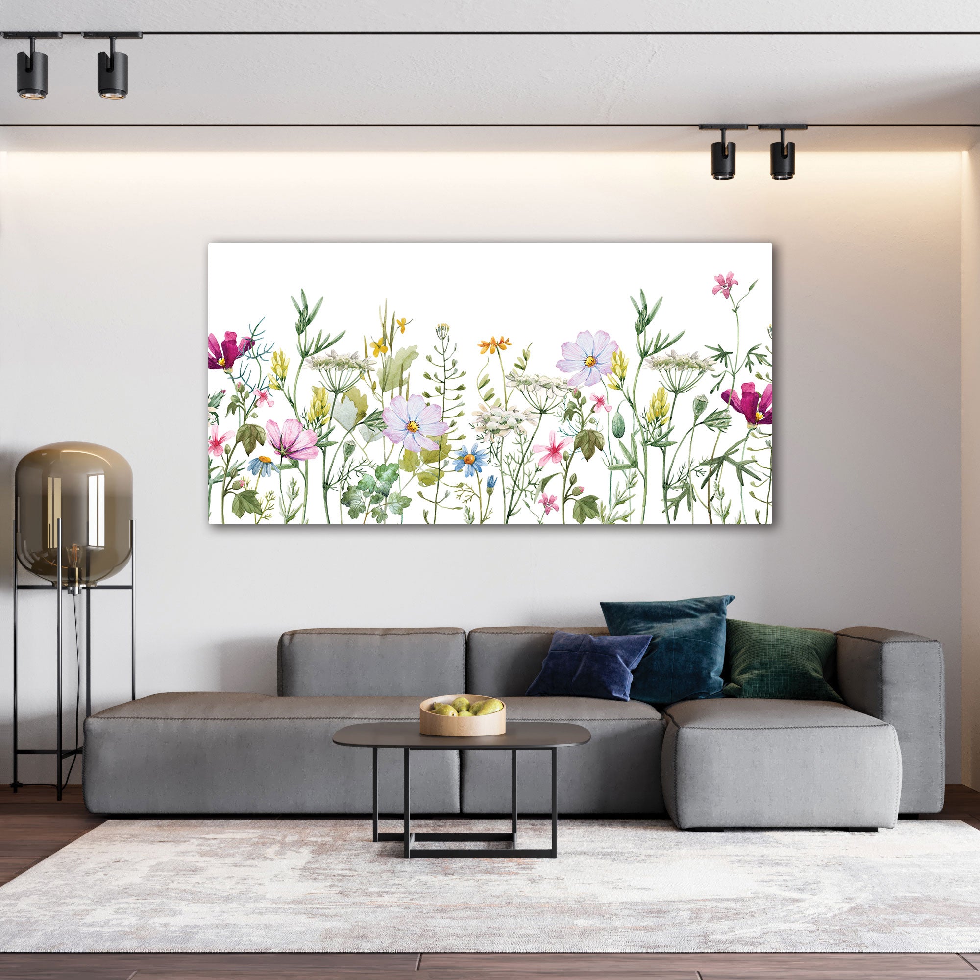 Flowers Canvas painting with frame Big Size Wall Art for living room,Bedroom,Drawing room,Hotels
