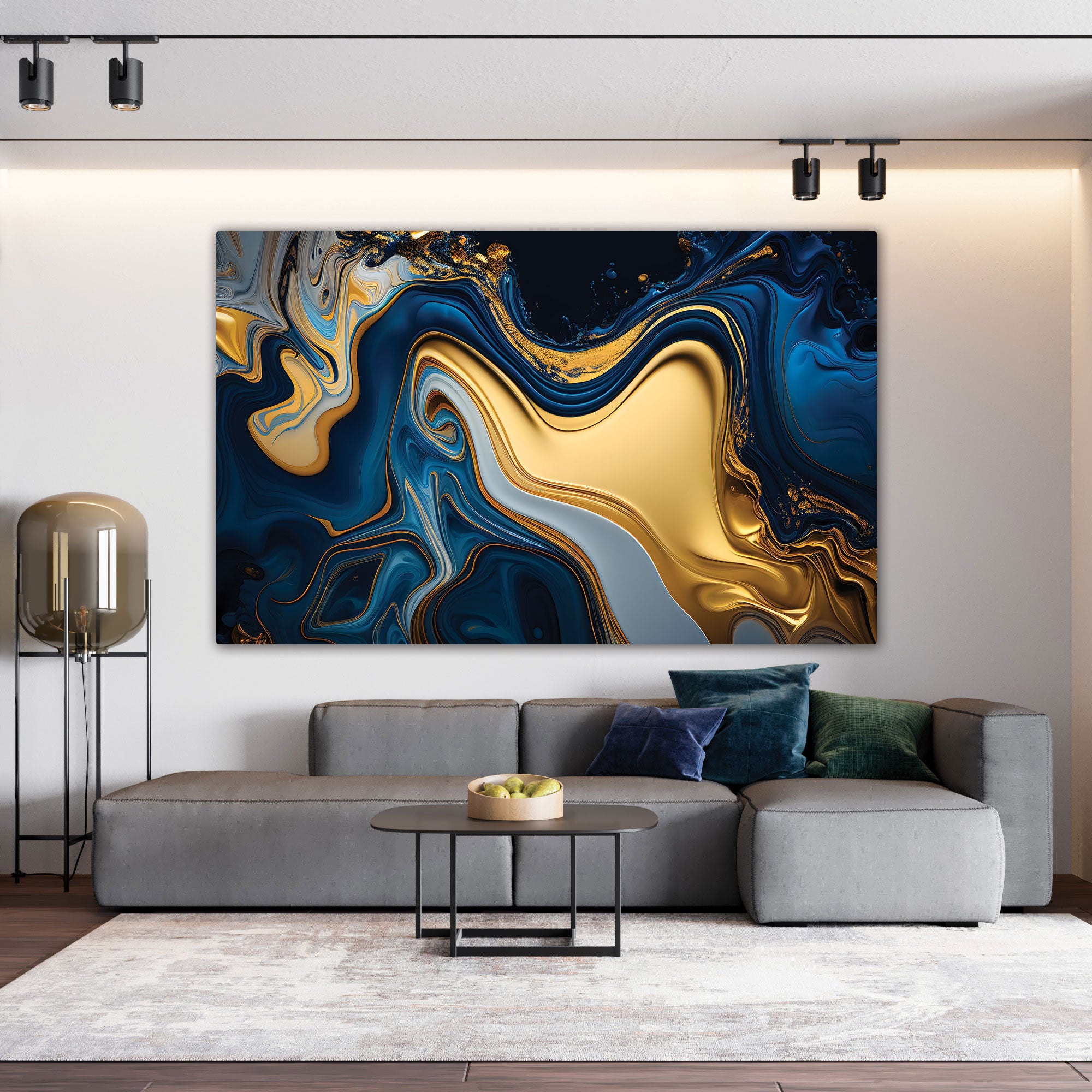 MarbleAbstract Canvas painting with frame Big Size Wall Art for living room,Bedroom,Drawing room,Hotels