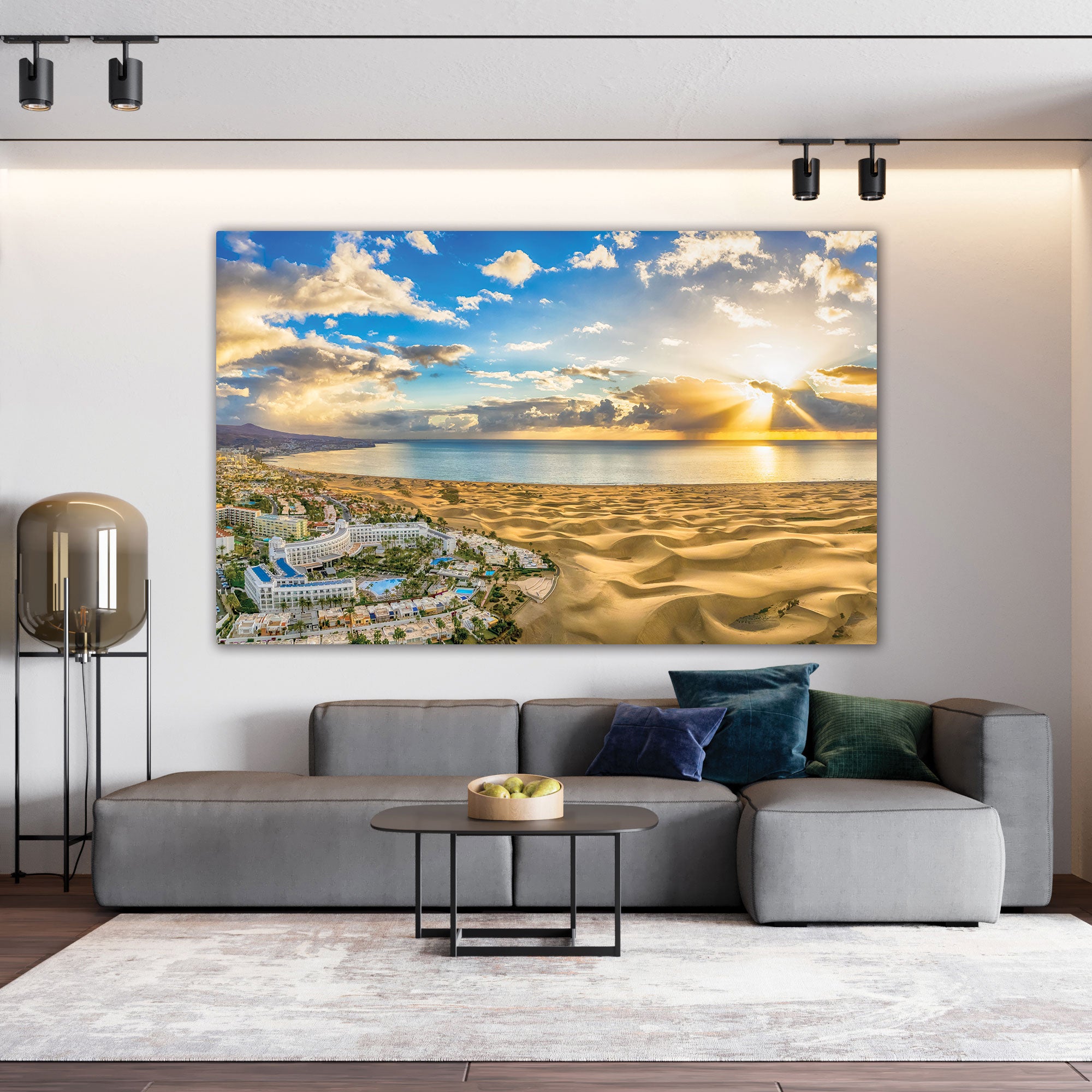 Seawater Canvas painting with frame Big Size Wall Art for living room,Bedroom,Drawing room,Hotels