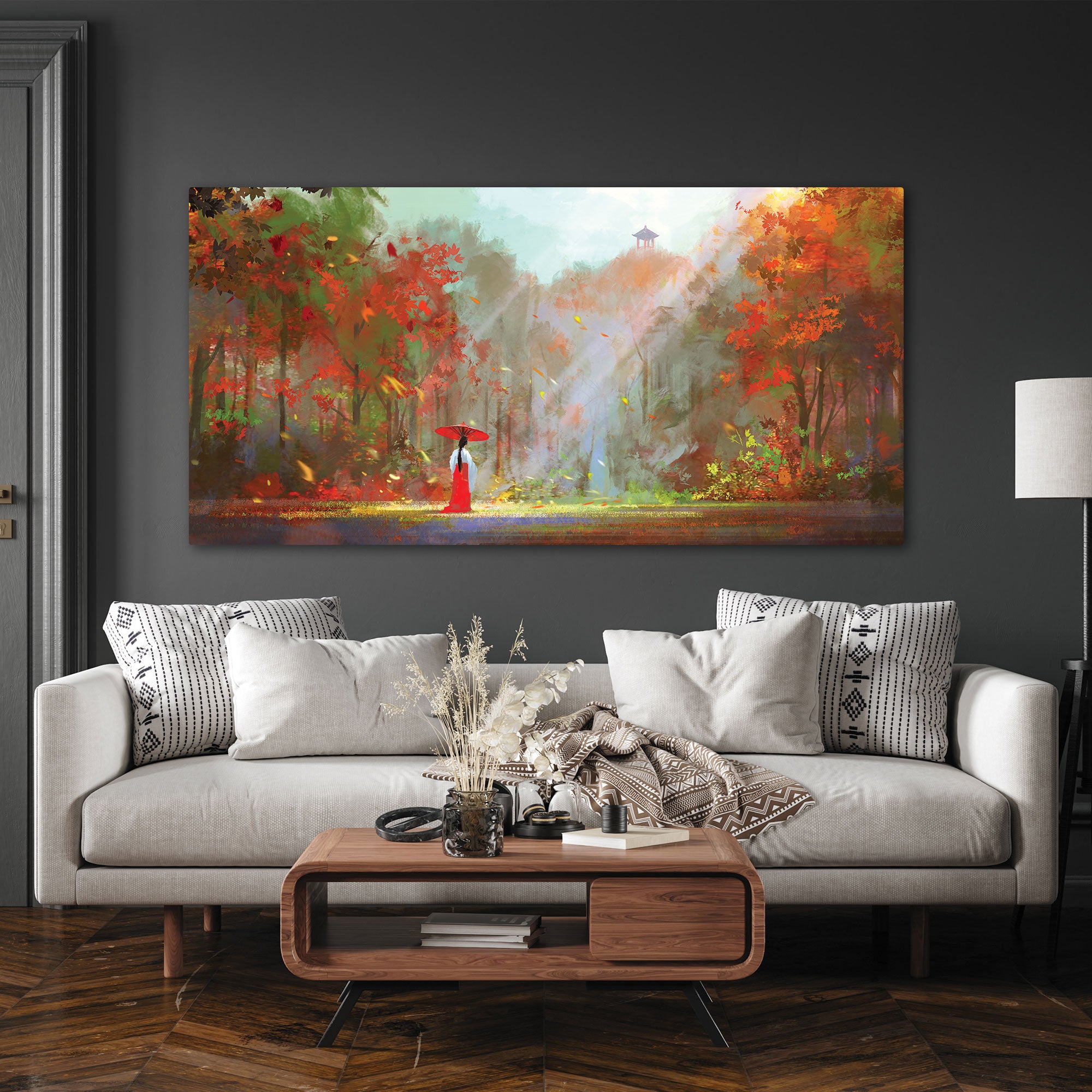Woman sunshine Canvas painting with frame Big Size Wall Art for living room,Bedroom,Drawing room,Hotels