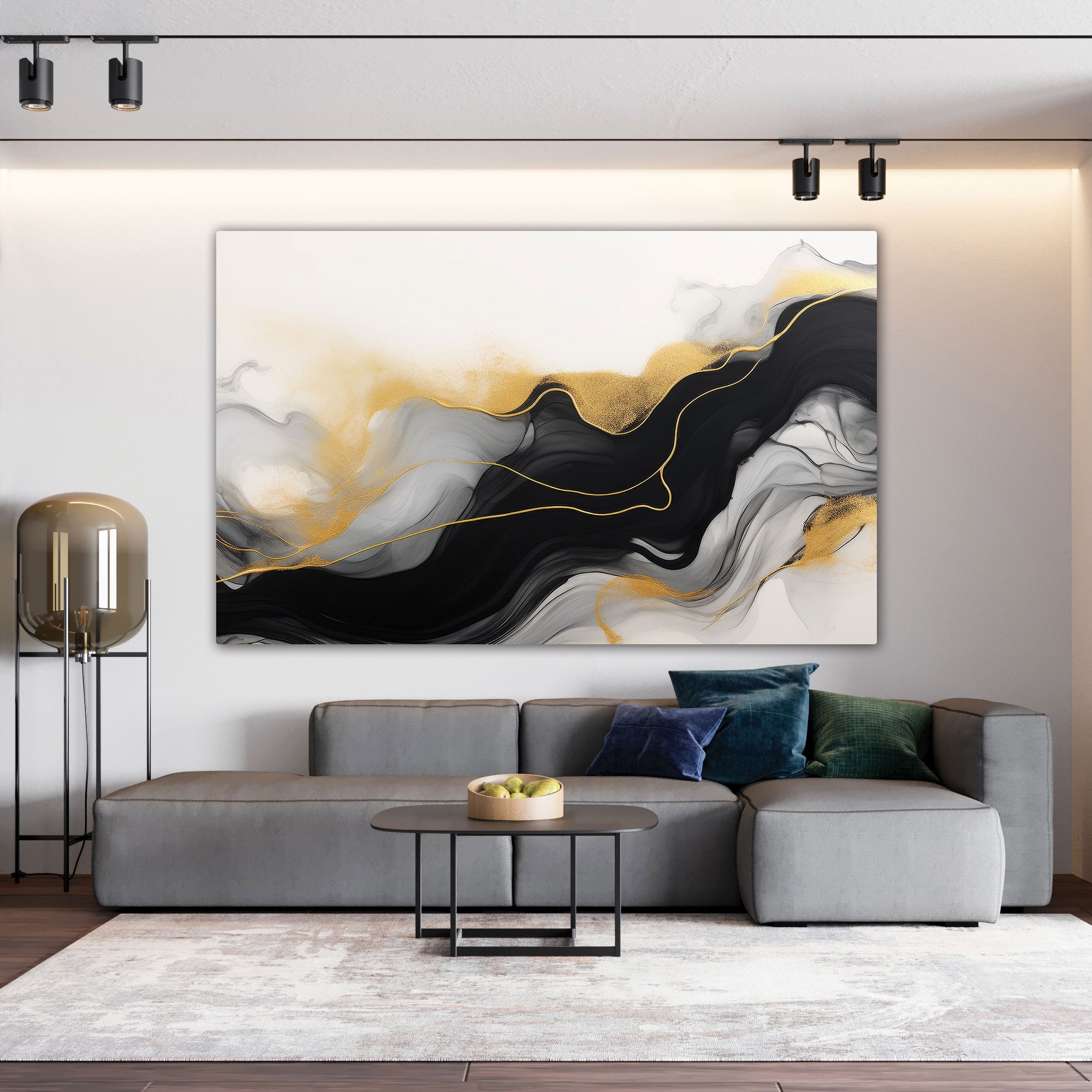 MarbleAbstract Canvas painting with frame Big Size Wall Art for living room,Bedroom,Drawing room,Hotels