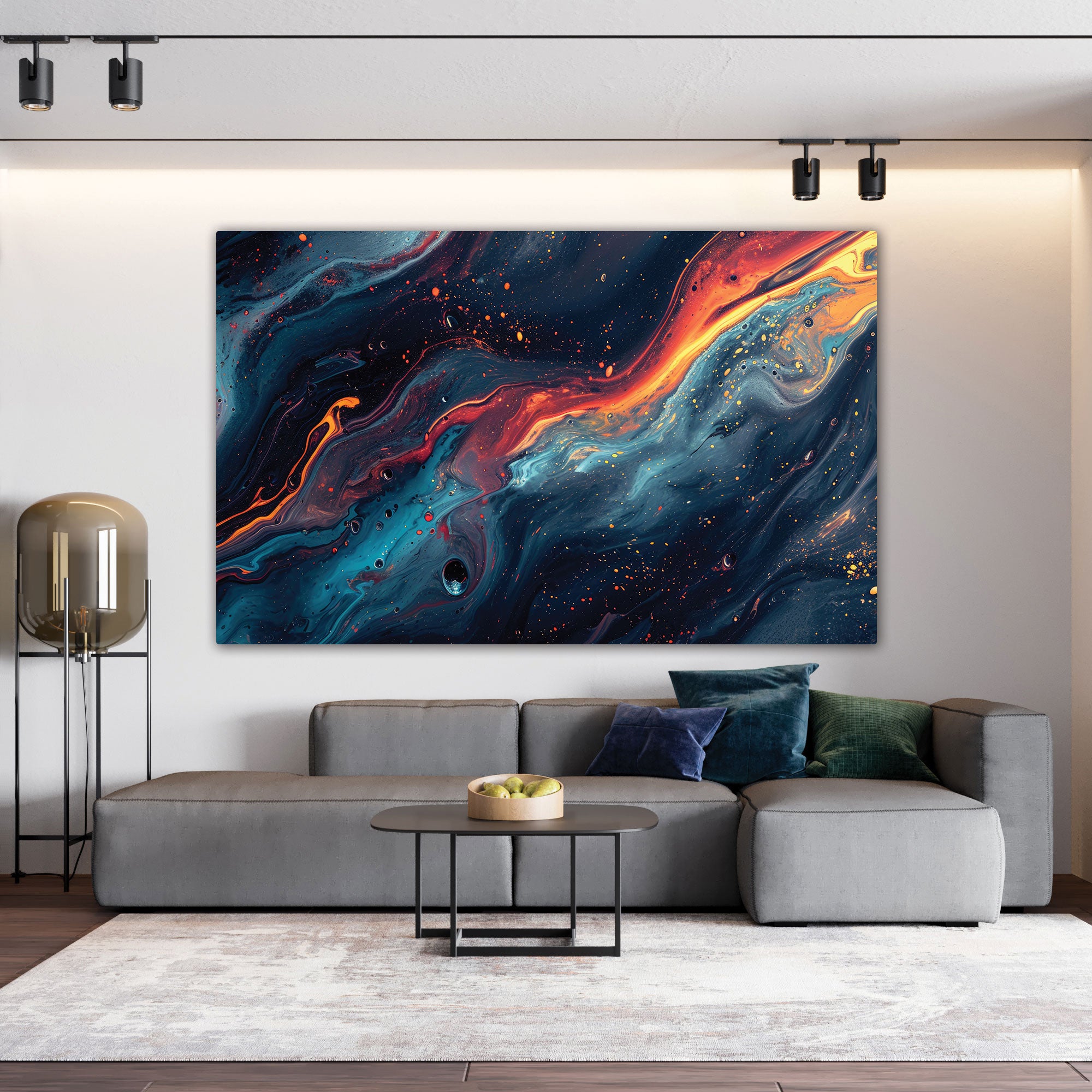 ModernAbstract Canvas painting with frame Big Size Wall Art for living room,Bedroom,Drawing room,Hotels