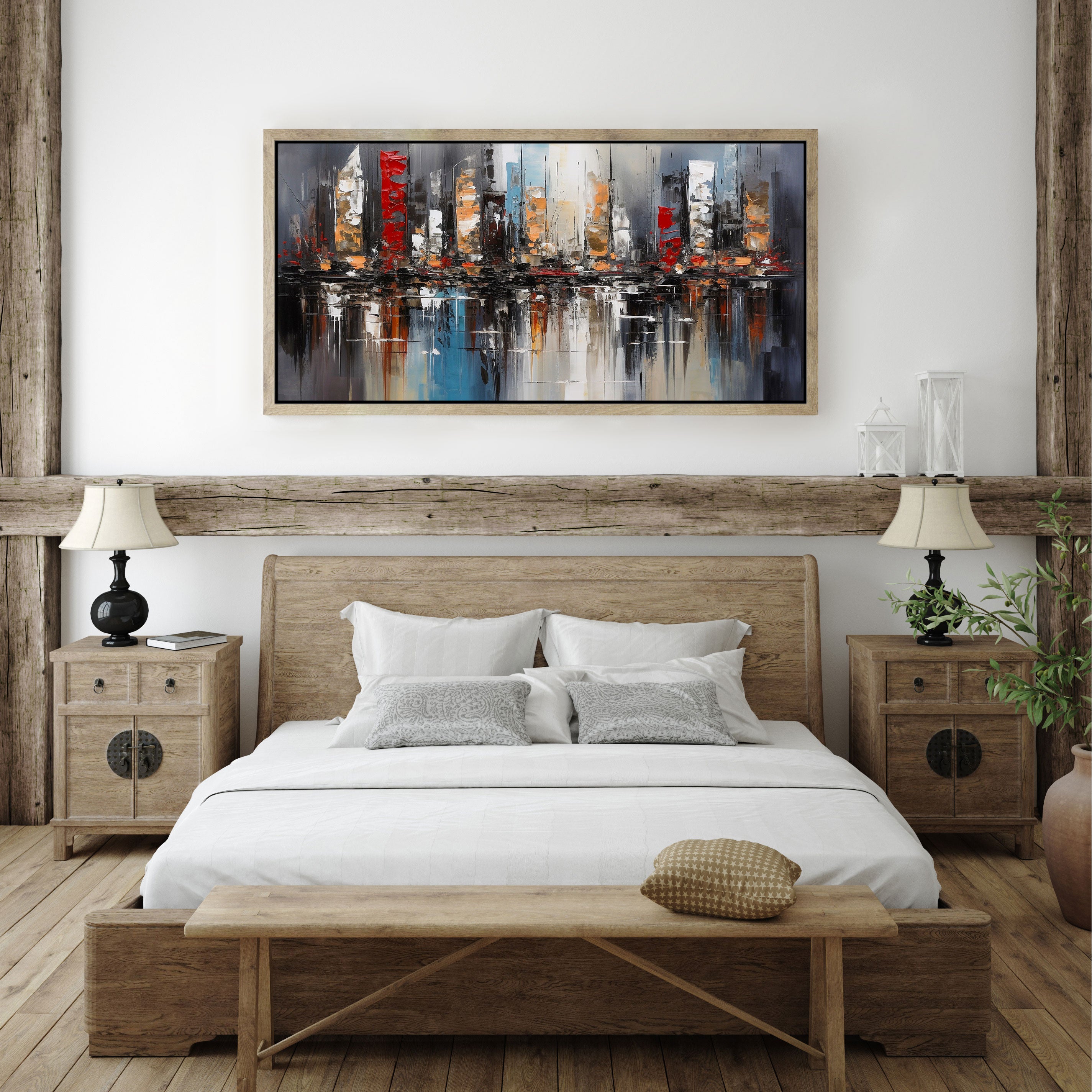 ModernAbstract Canvas painting with frame Big Size Wall Art for living room,Bedroom,Drawing room,Hotels