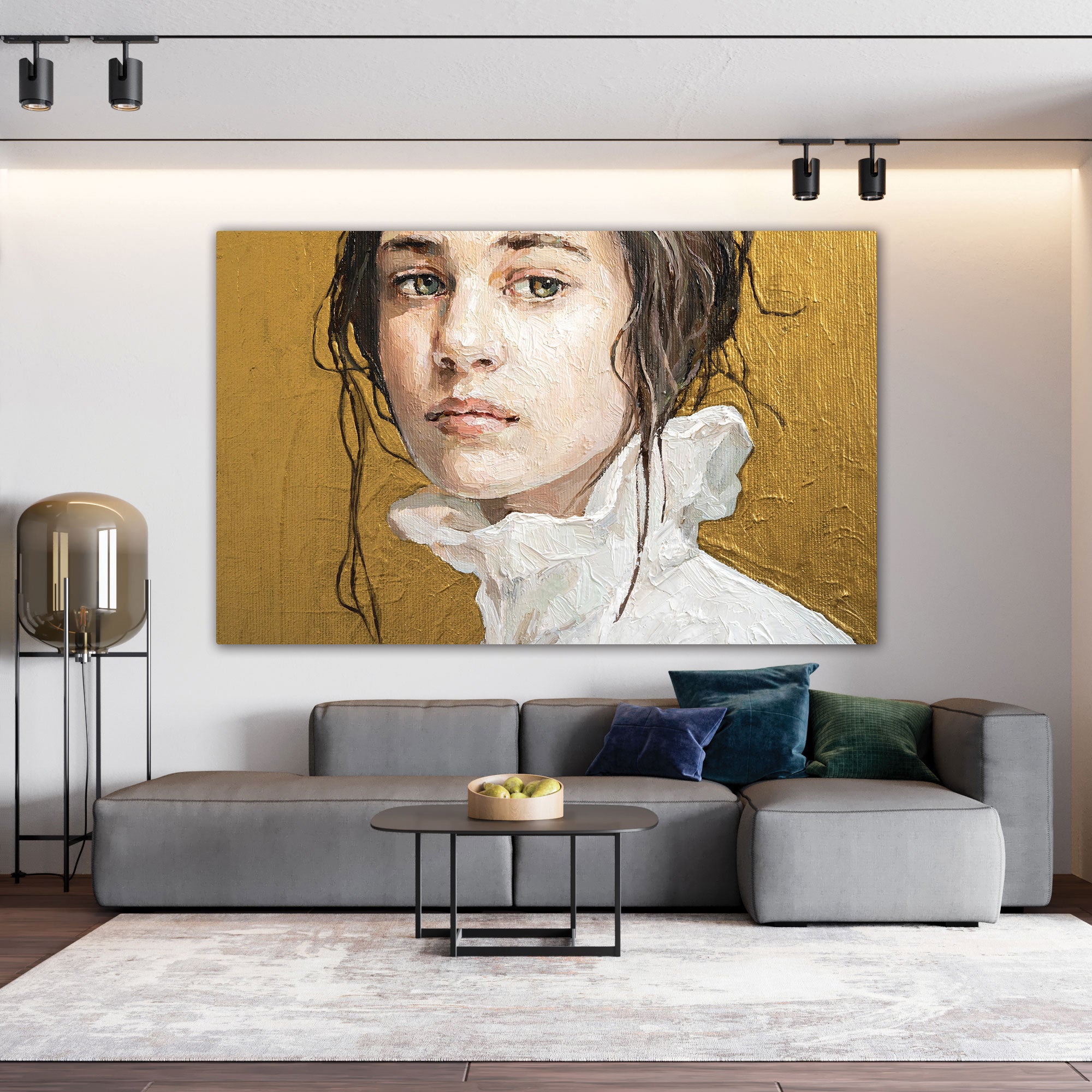 WomenAbstract Canvas painting with frame Big Size Wall Art for living room,Bedroom,Drawing room,Hotels