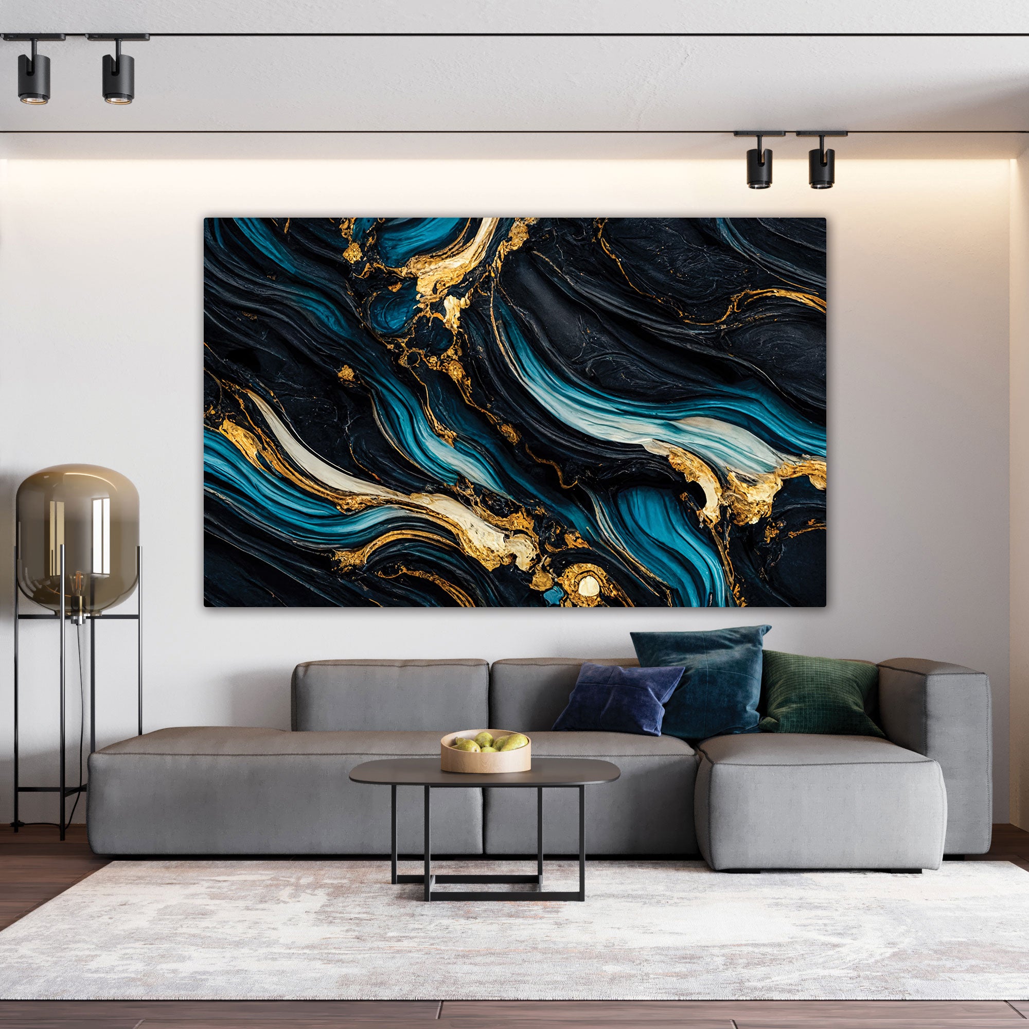 MarbleAbstract Canvas painting Big Size Wall Art for living room,Bedroom,Drawing room,Hotels