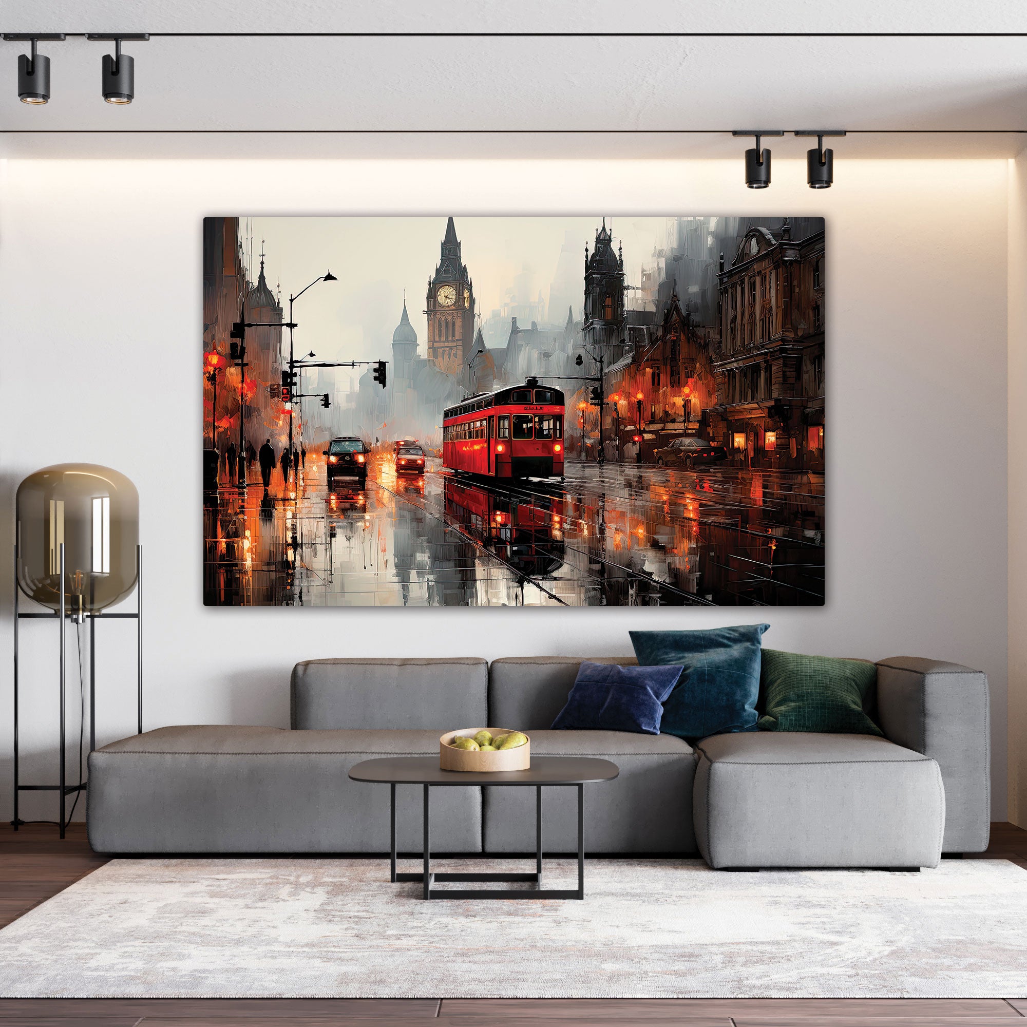 Vintage trainAbstract Canvas painting with frame Big Size Wall Art for living room,Bedroom,Drawing room,Hotels