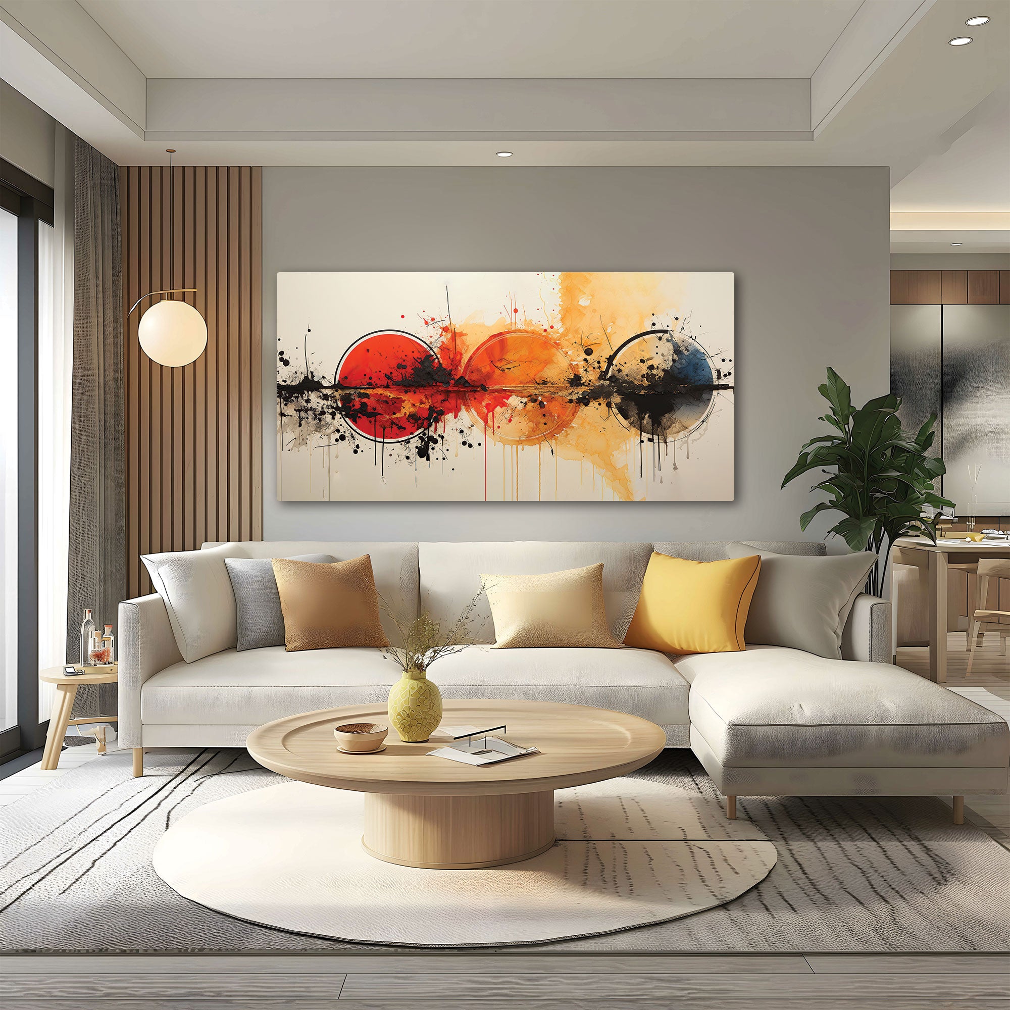 Abstract Canvas painting with frame Big Size Wall Art for living room,Bedroom,Drawing room,Hotels