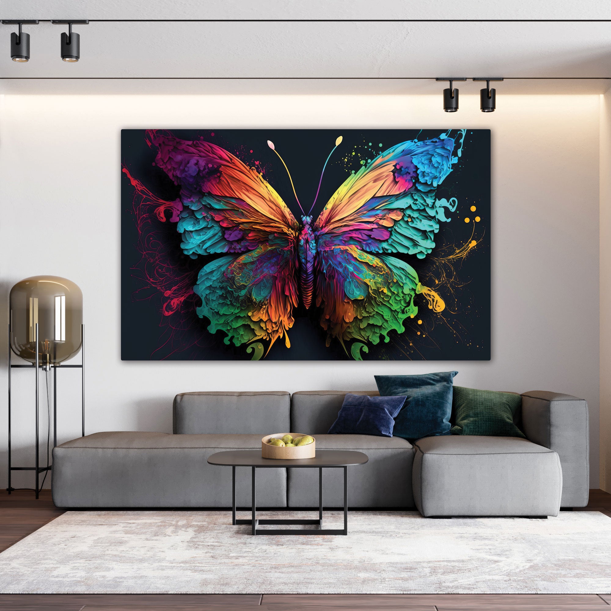 Abstract butterfly Canvas painting Big Size Wall Art for living room,Bedroom,Drawing room,Hotels