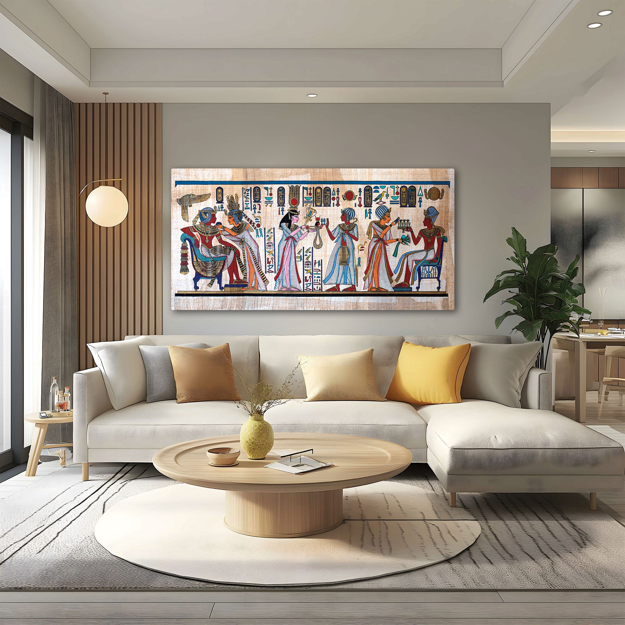 Ancient egyptian Canvas painting with frame Big Size Wall Art for living room,Bedroom,Drawing room,Hotels