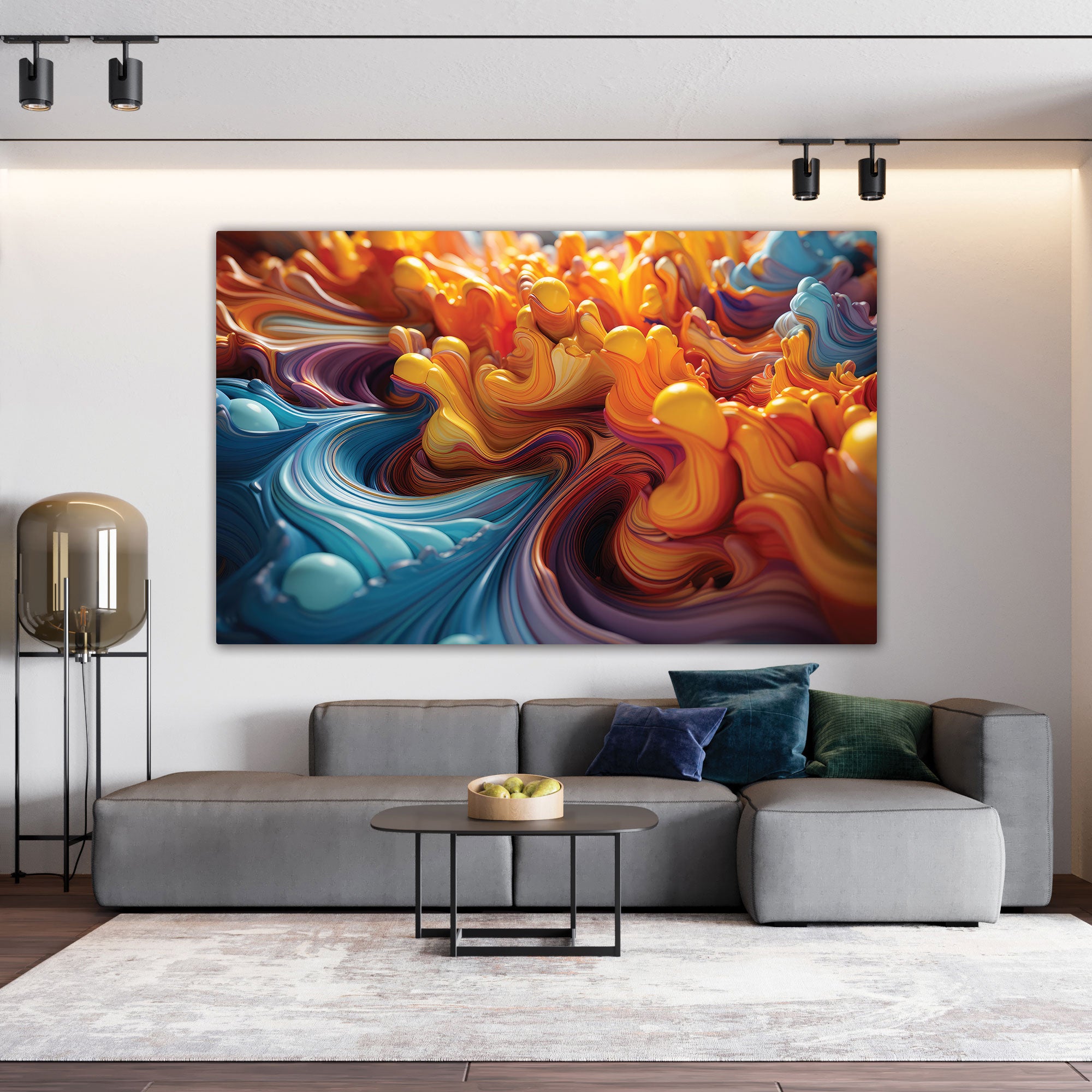 Abstract art Canvas painting Big Size Wall Art for living room,Bedroom,Drawing room,Hotels