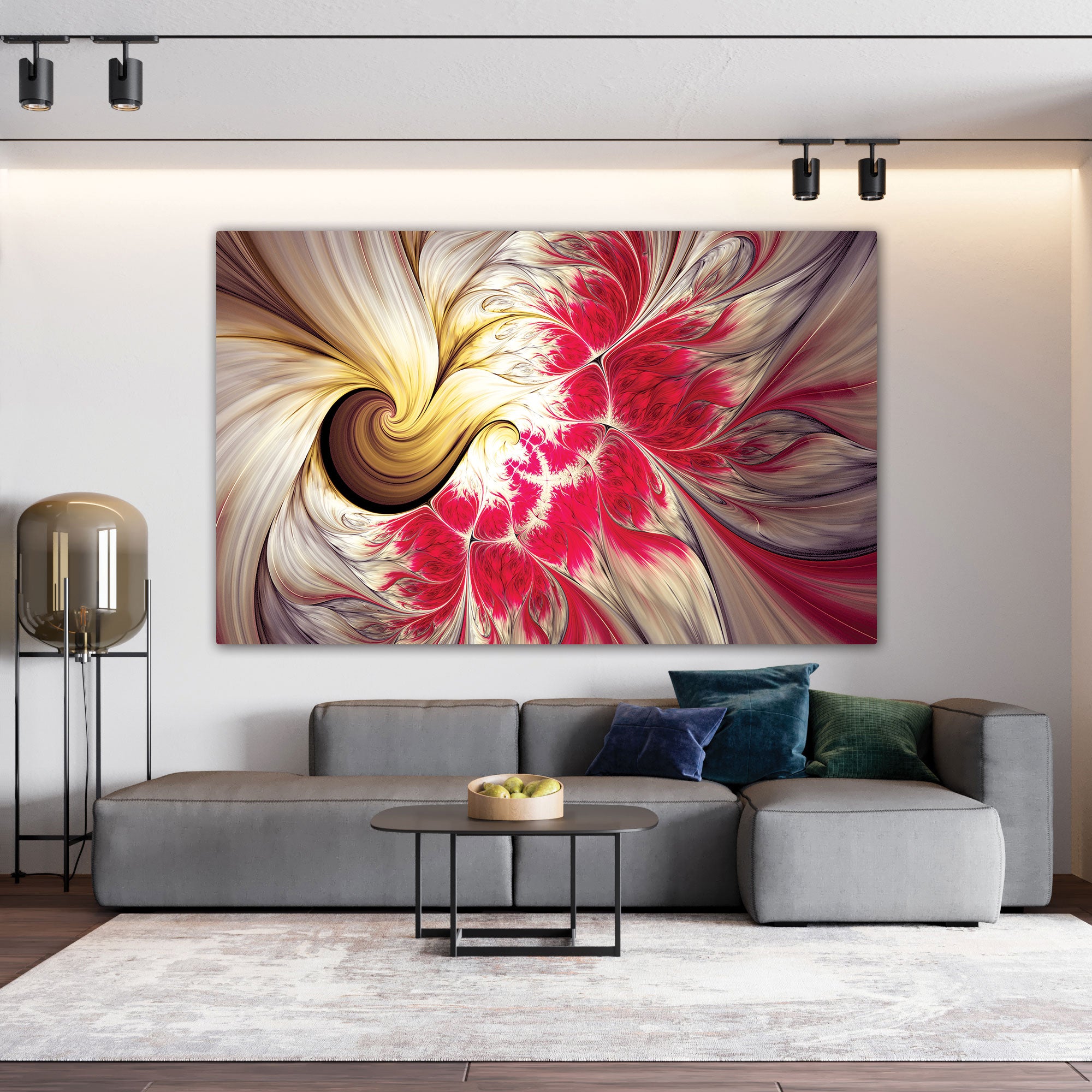 Abstract volour art Canvas painting with frame Big Size Wall Art for living room,Bedroom,Drawing room,Hotels