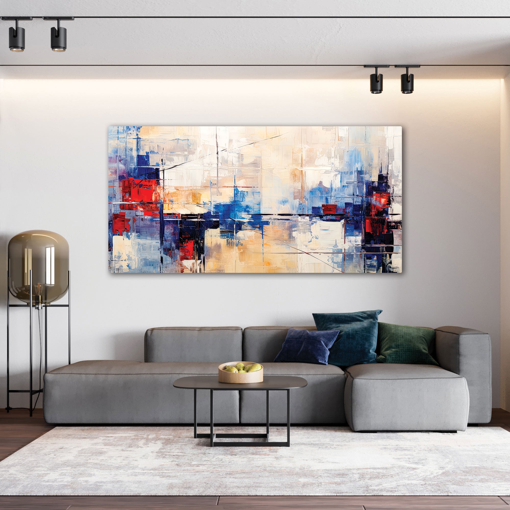 Abstract Canvas painting with frame Big Size Wall Art for living room,Bedroom,Drawing room,Hotels