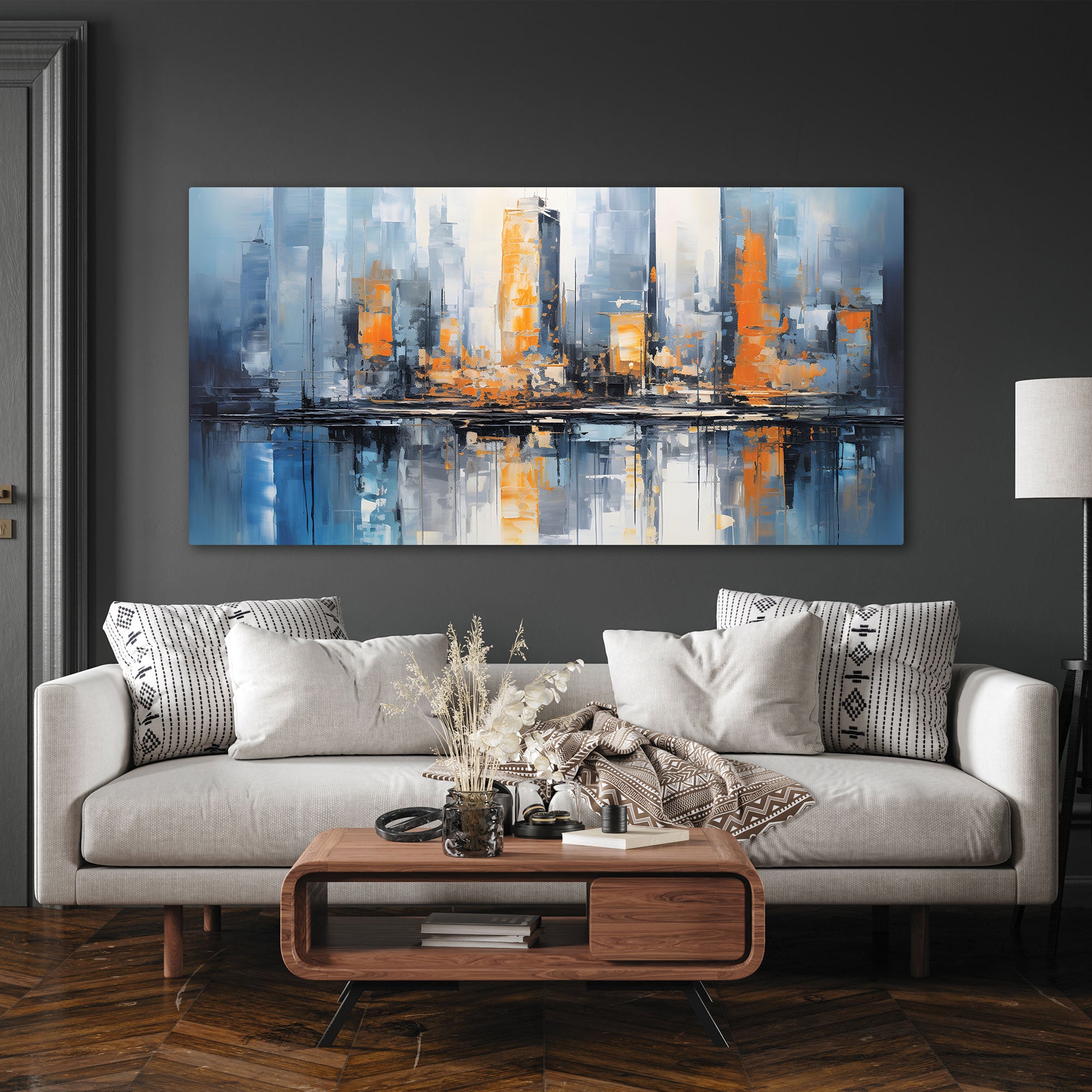 ModernAbstract Canvas painting with frame Big Size Wall Art for living room,Bedroom,Drawing room,Hotels